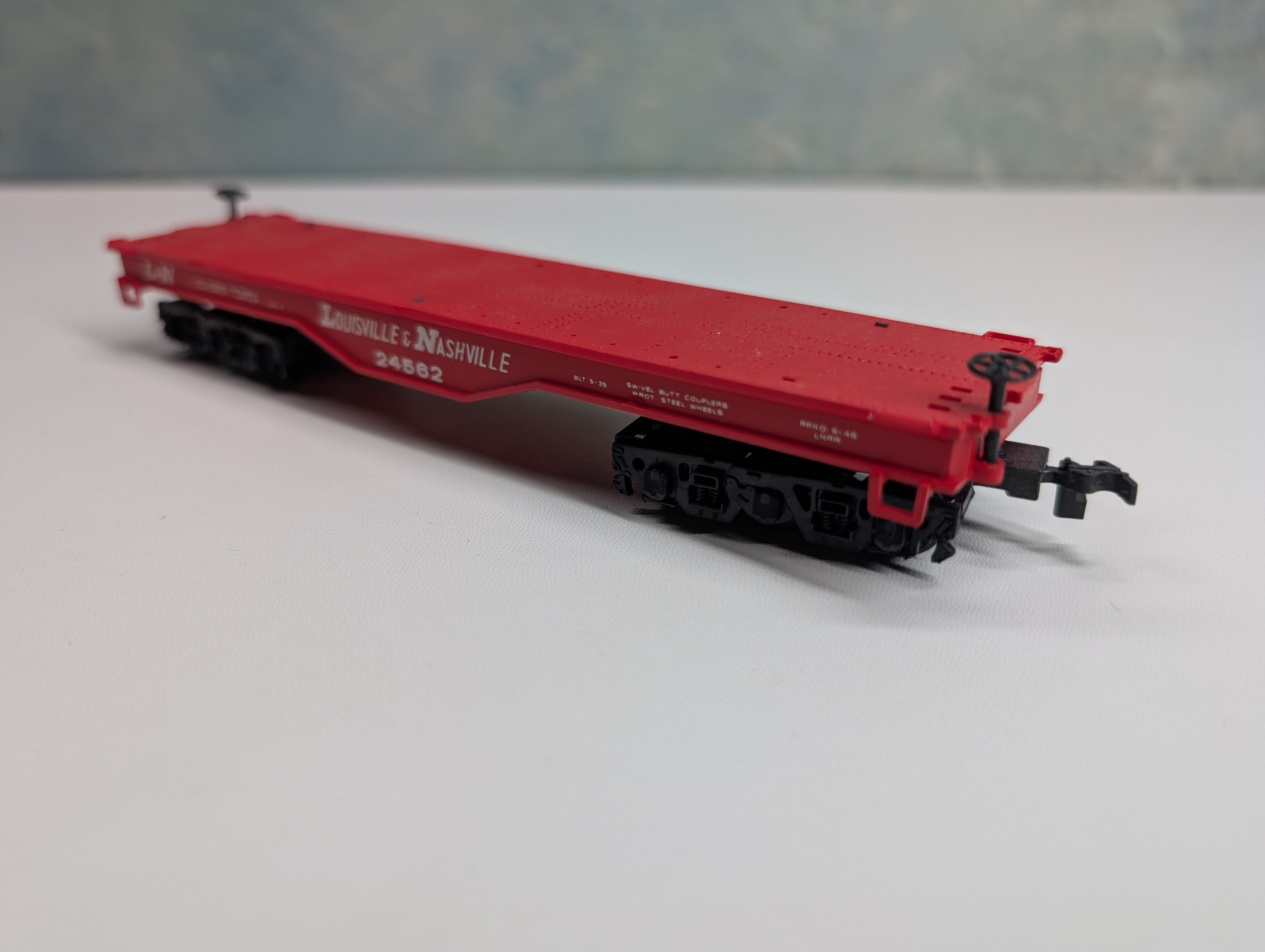 USED Bachmann HO Scale Heavy Duty Flat Car Louisville & Nashville L&N #24562