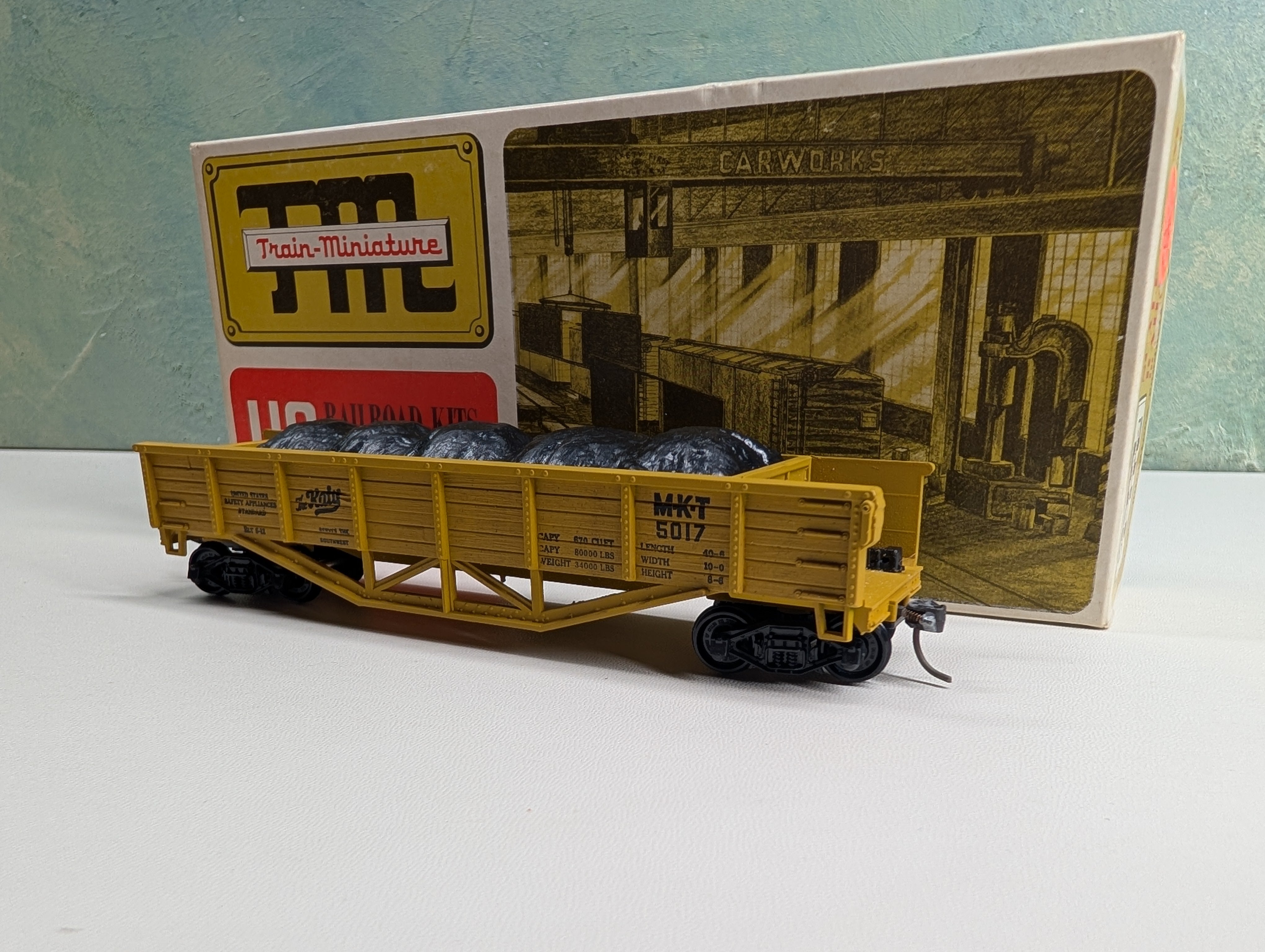 USED TRAIN MINIATURE 5454 HO Scale 42' Gondola Hart Convertible MKT #5017