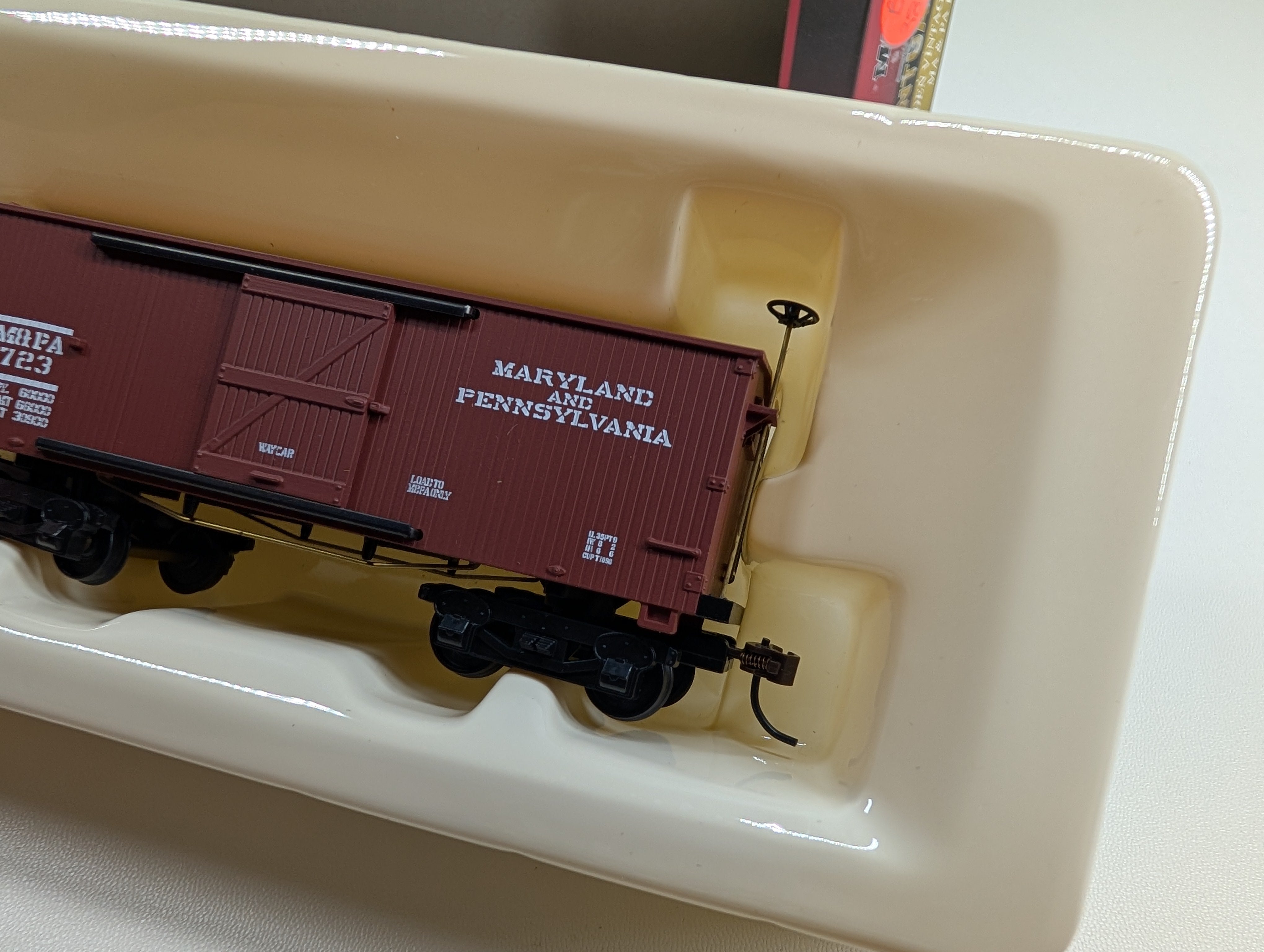USED Mantua 721303 HO Scale 1860 Box Car Maryland & Pennsylvania M&PA #723