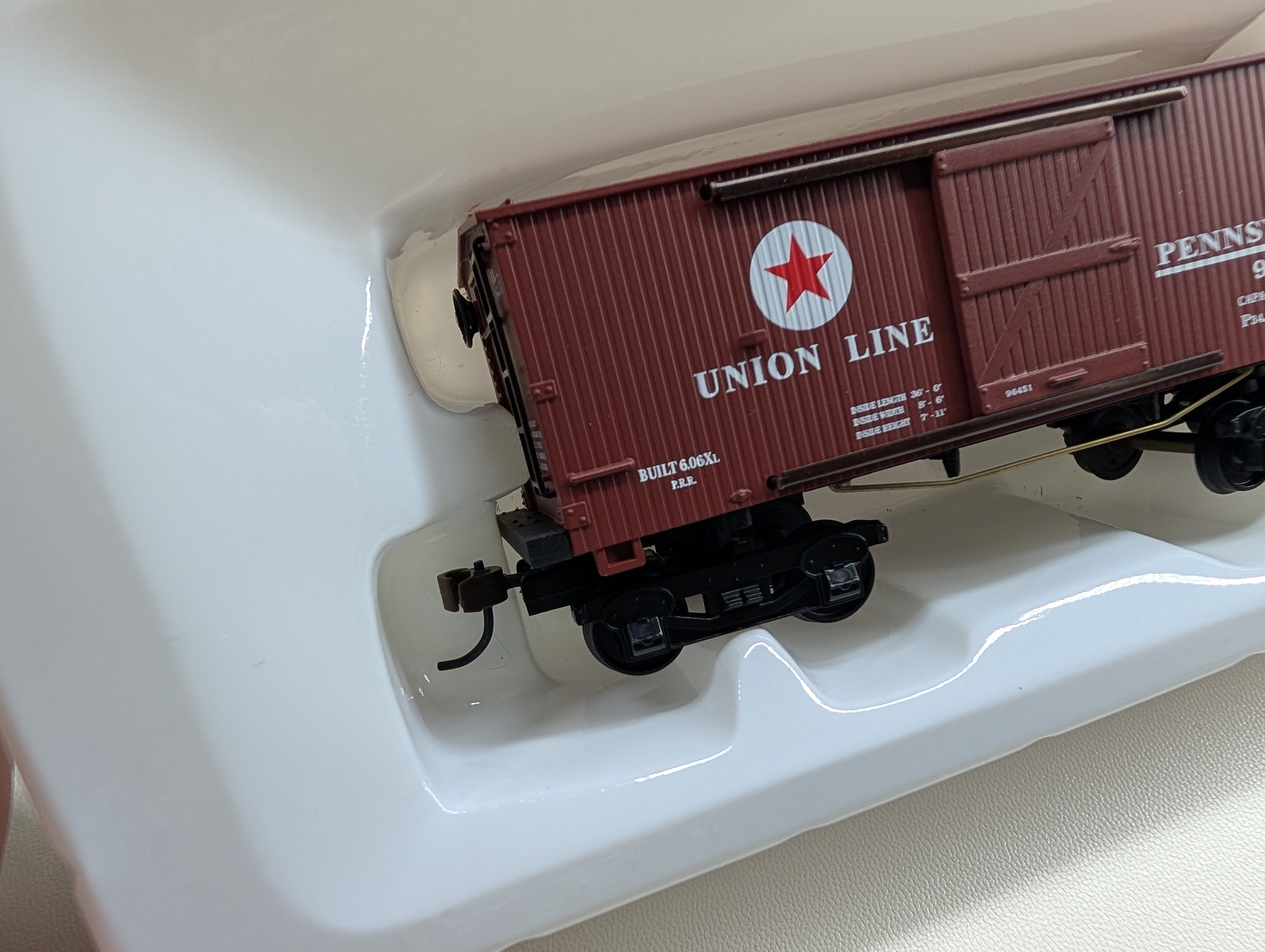 USED Mantua 721050 HO Scale 1860 Box Car Union Line PRR #96451