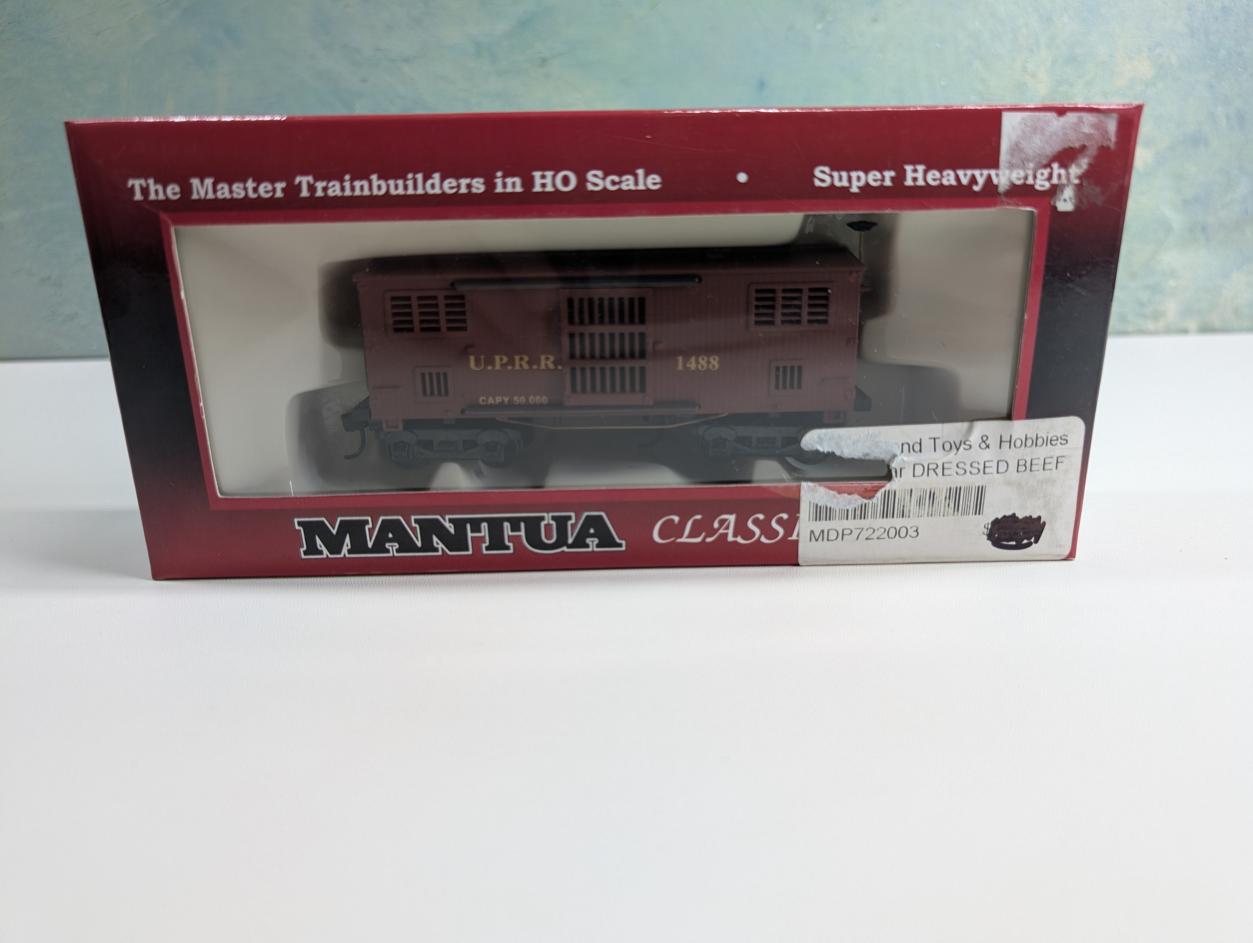 USED Mantua 722003 HO Scale 1860 Horse Car Union Pacific UPRR #1488