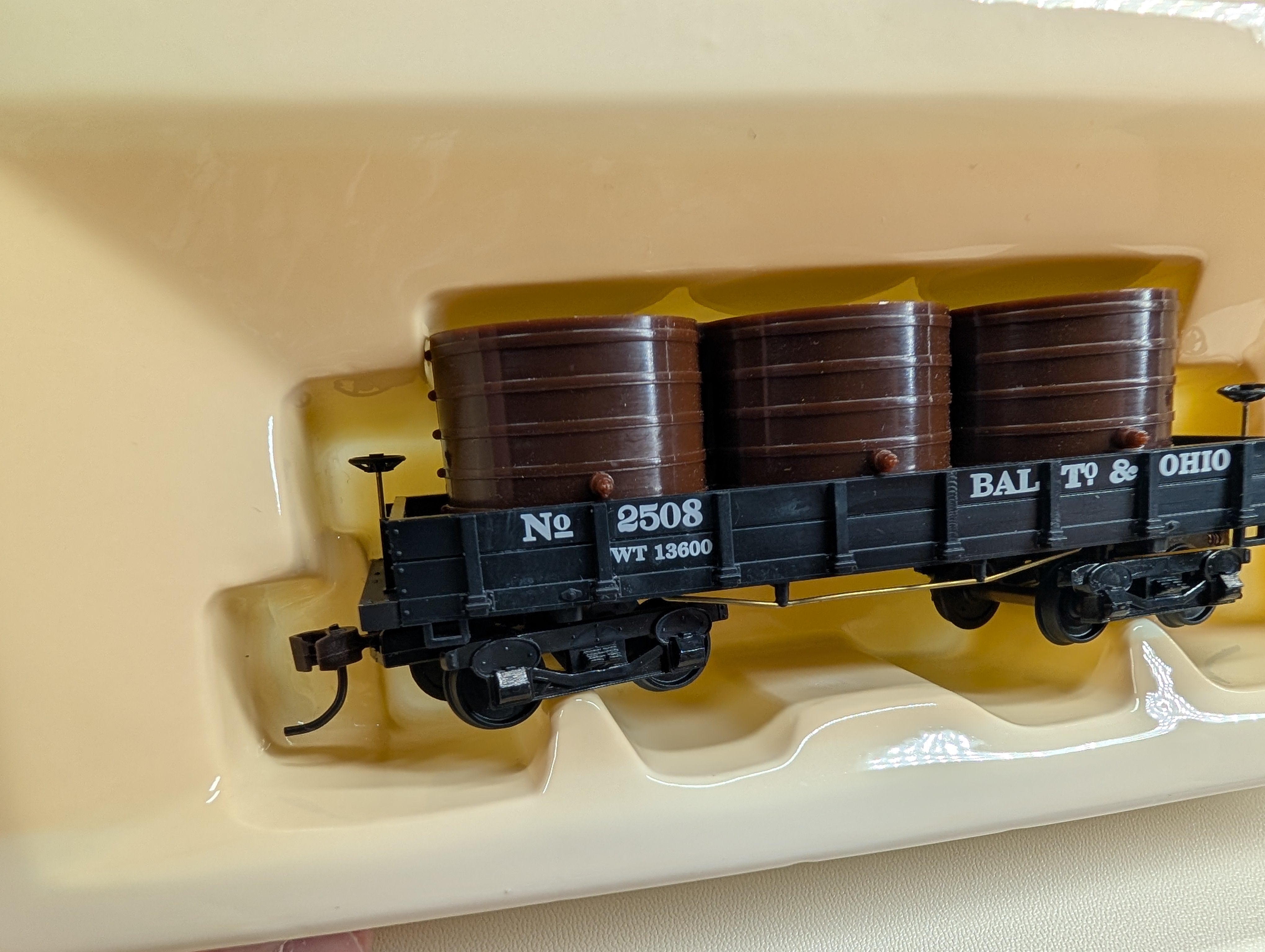 USED Mantua 723025 HO Scale 1860 Water Car Gondola Baltimore and Ohio #2508