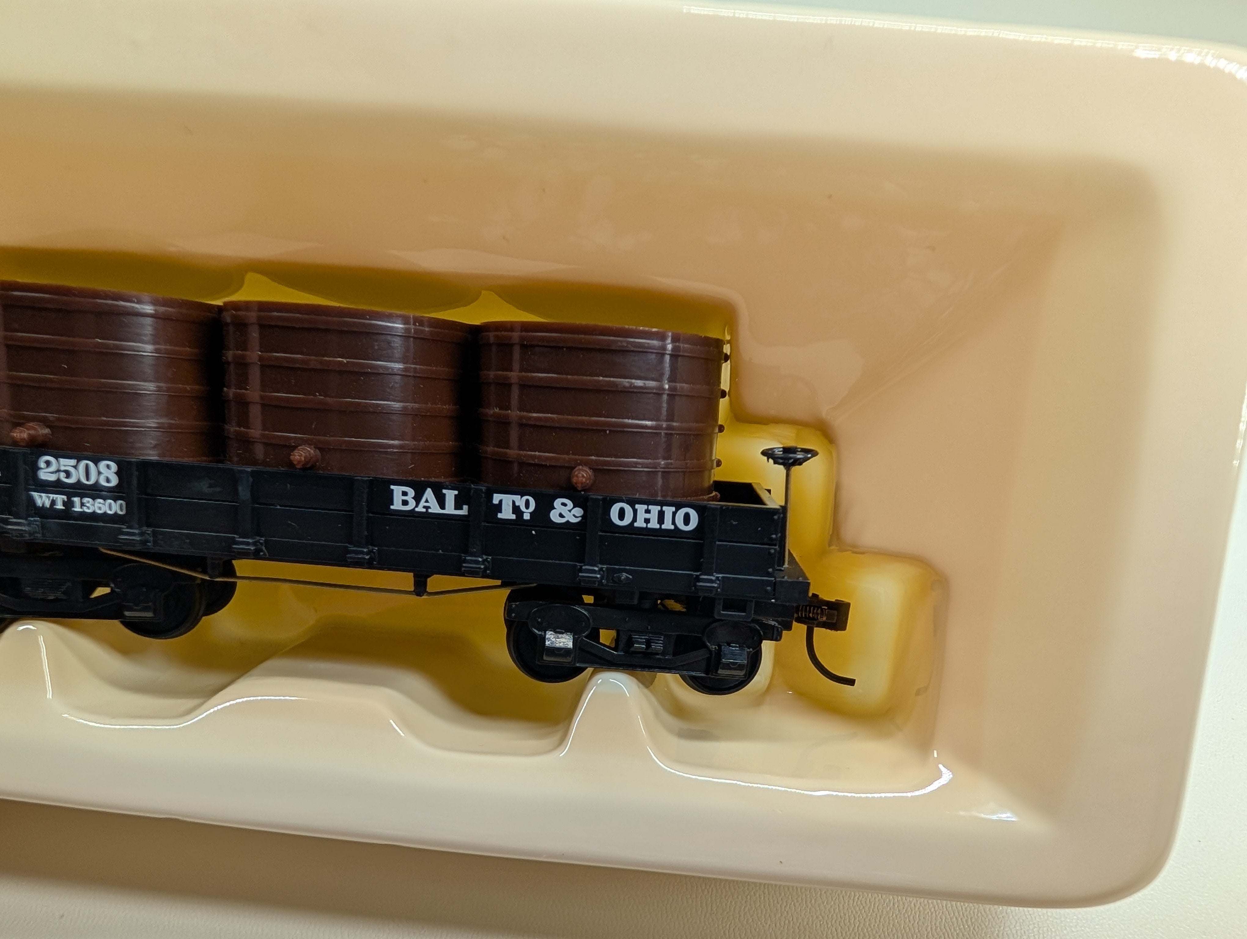 USED Mantua 723025 HO Scale 1860 Water Car Gondola Baltimore and Ohio #2508