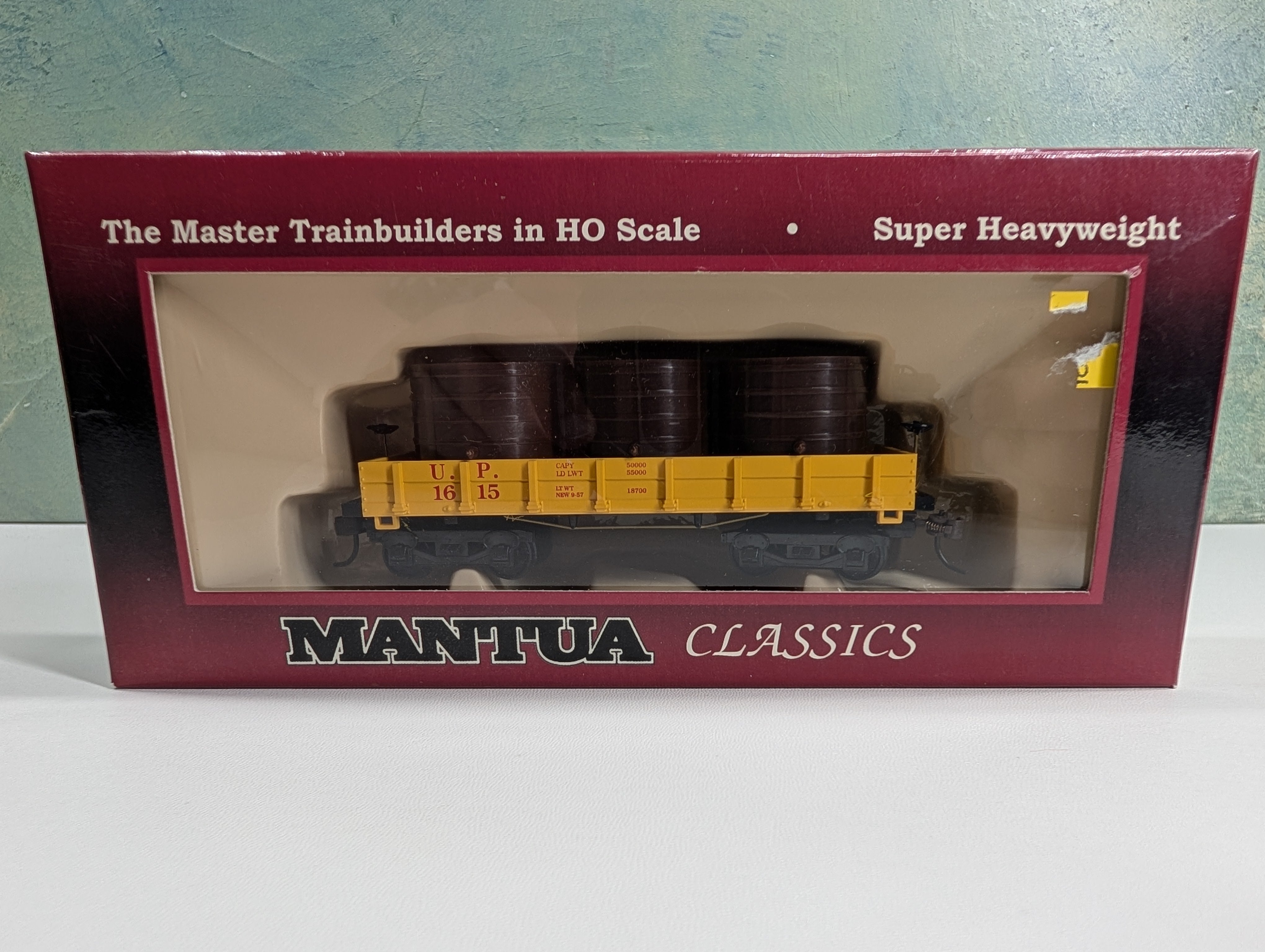 USED Mantua 723003 HO Scale 1860 Water Car Gondola Union Pacific UP #1615