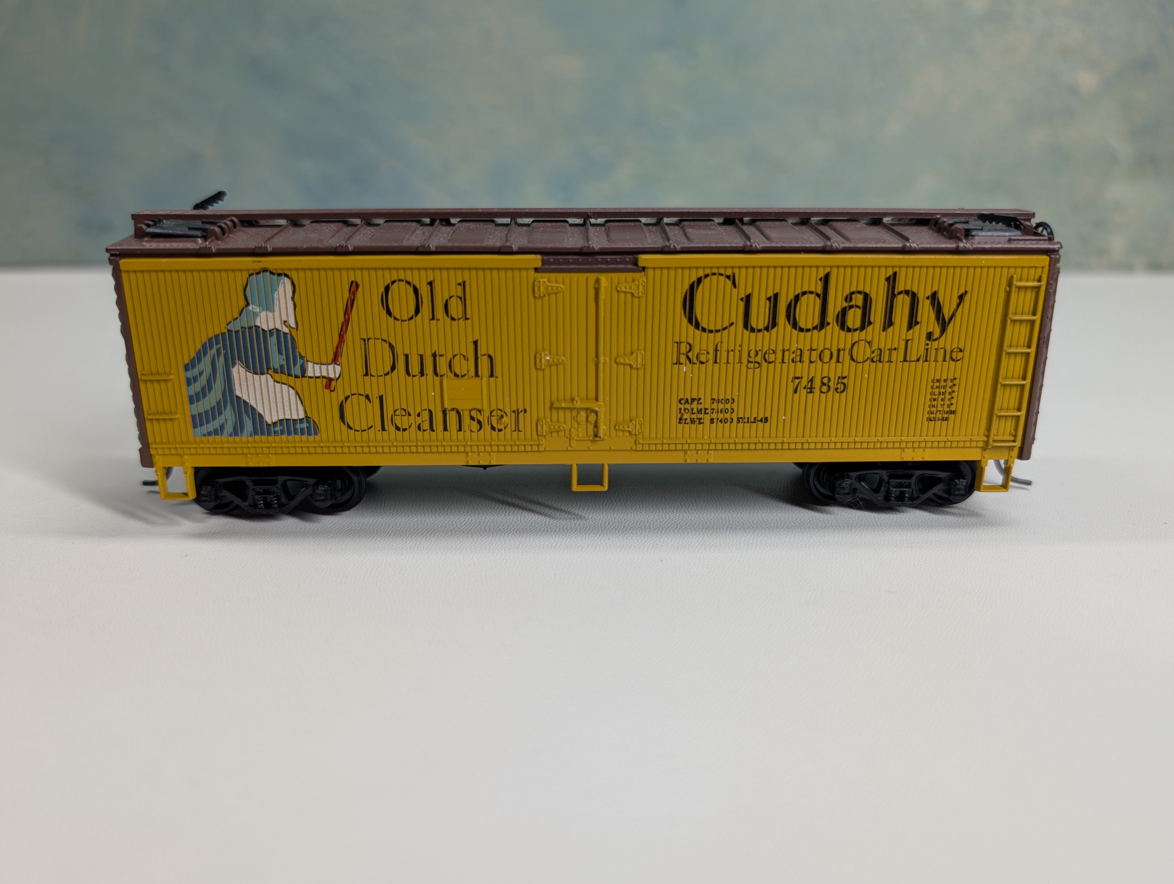 USED Athearn HO Scale 40' Reefer Box Car Old Dutch Cleanser #7485