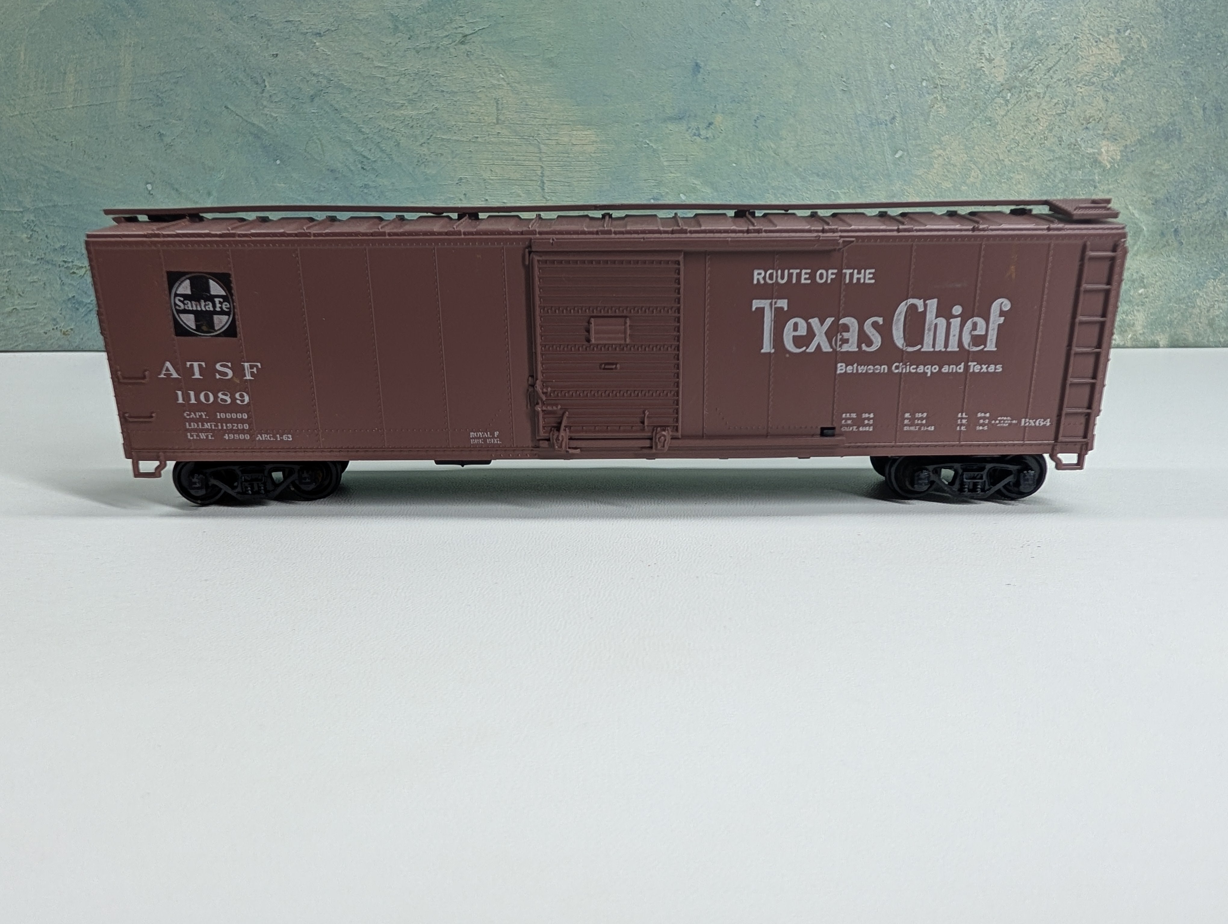 USED Athearn HO Scale 50' SD Box Car Santa Fe ATSF #11089