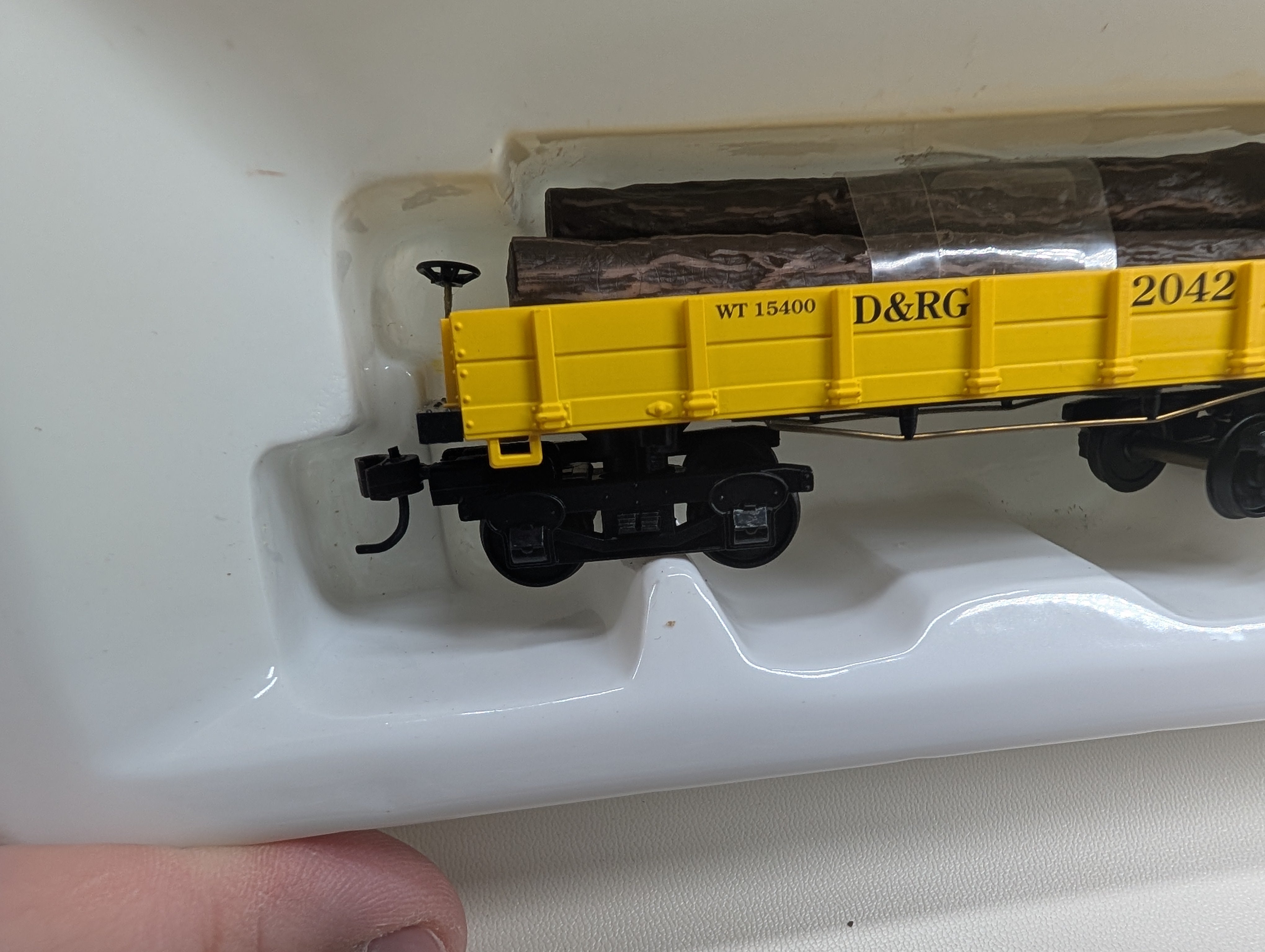 USED Mantua 724008 HO Scale 1860 Log Car Rio Grande D&RGW #2042