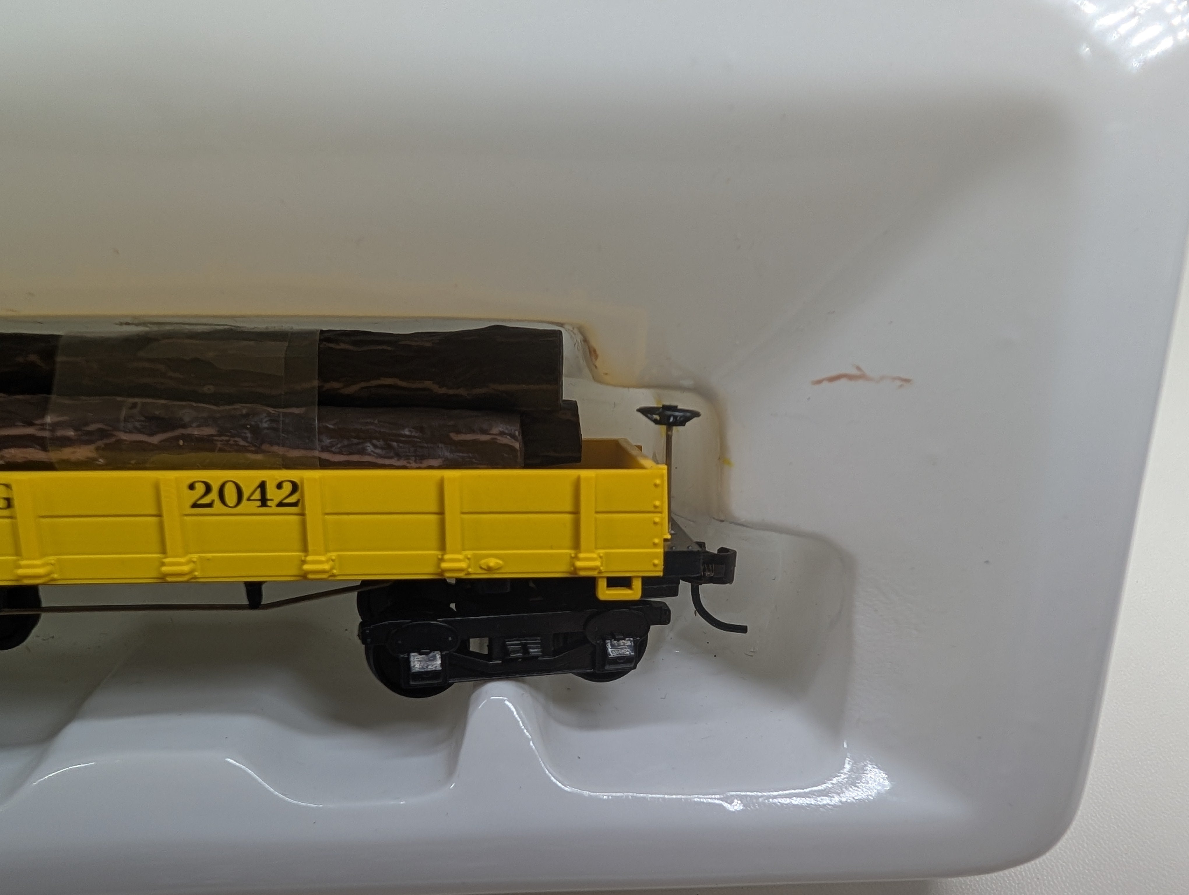 USED Mantua 724008 HO Scale 1860 Log Car Rio Grande D&RGW #2042