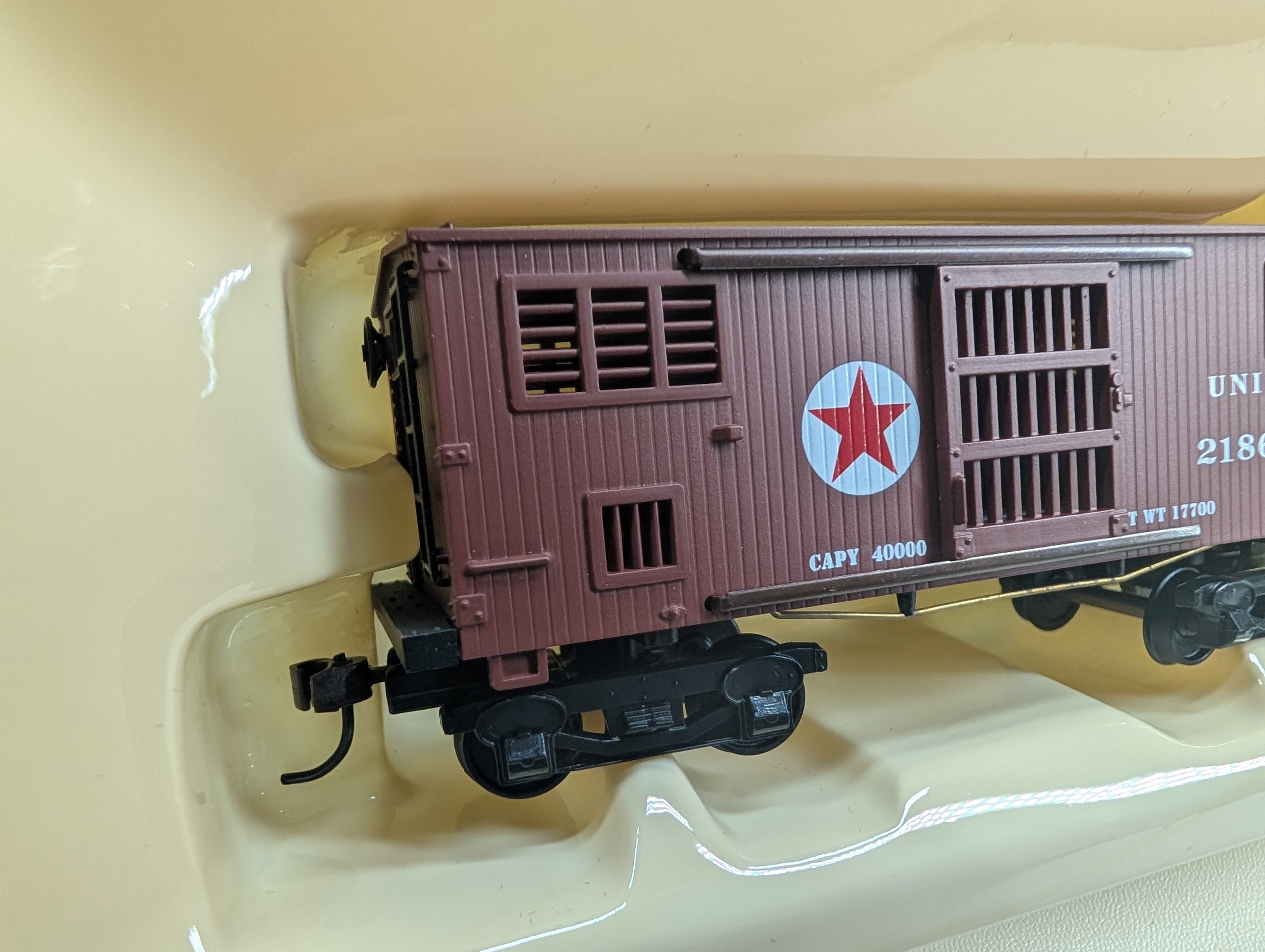 USED Mantua 722050 HO Scale 1860 Horse Car Union Line PRR #2186