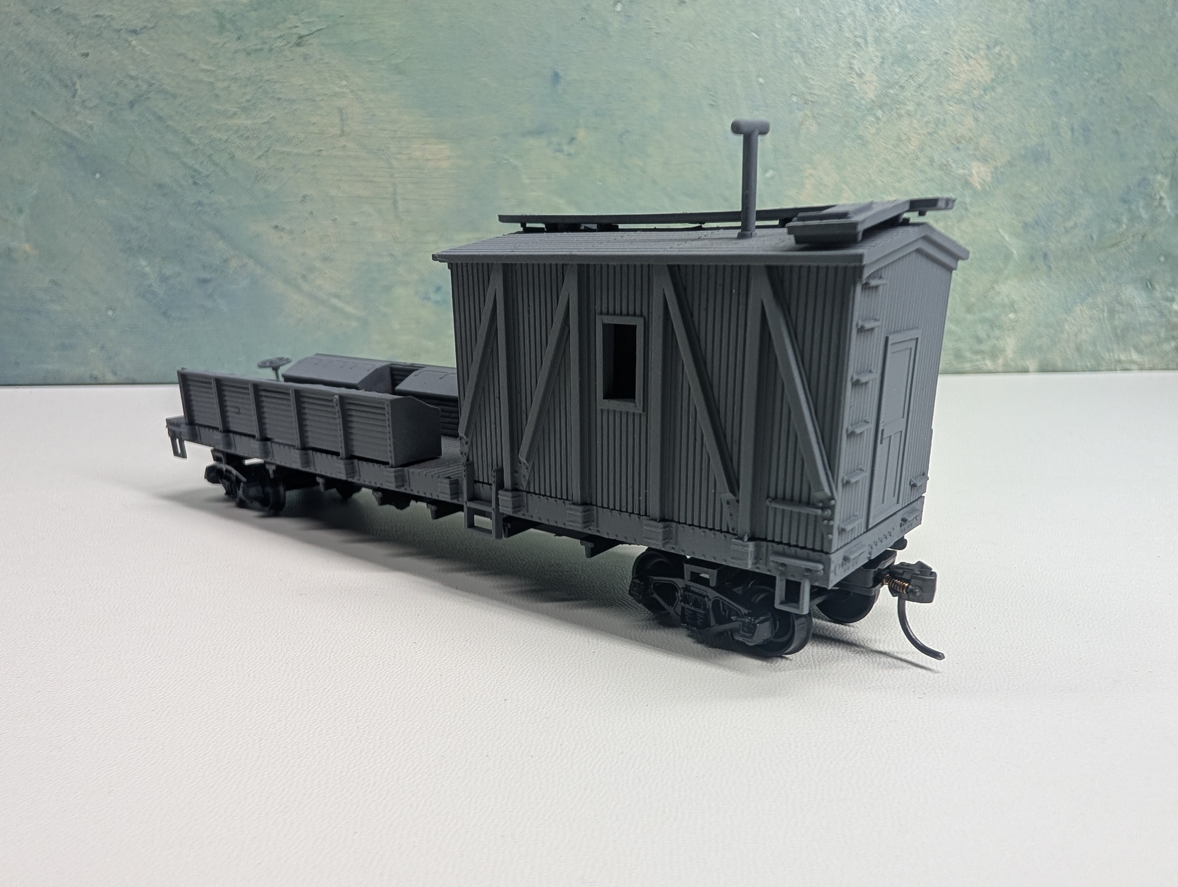USED HO Scale Work Caboose MOW Gray