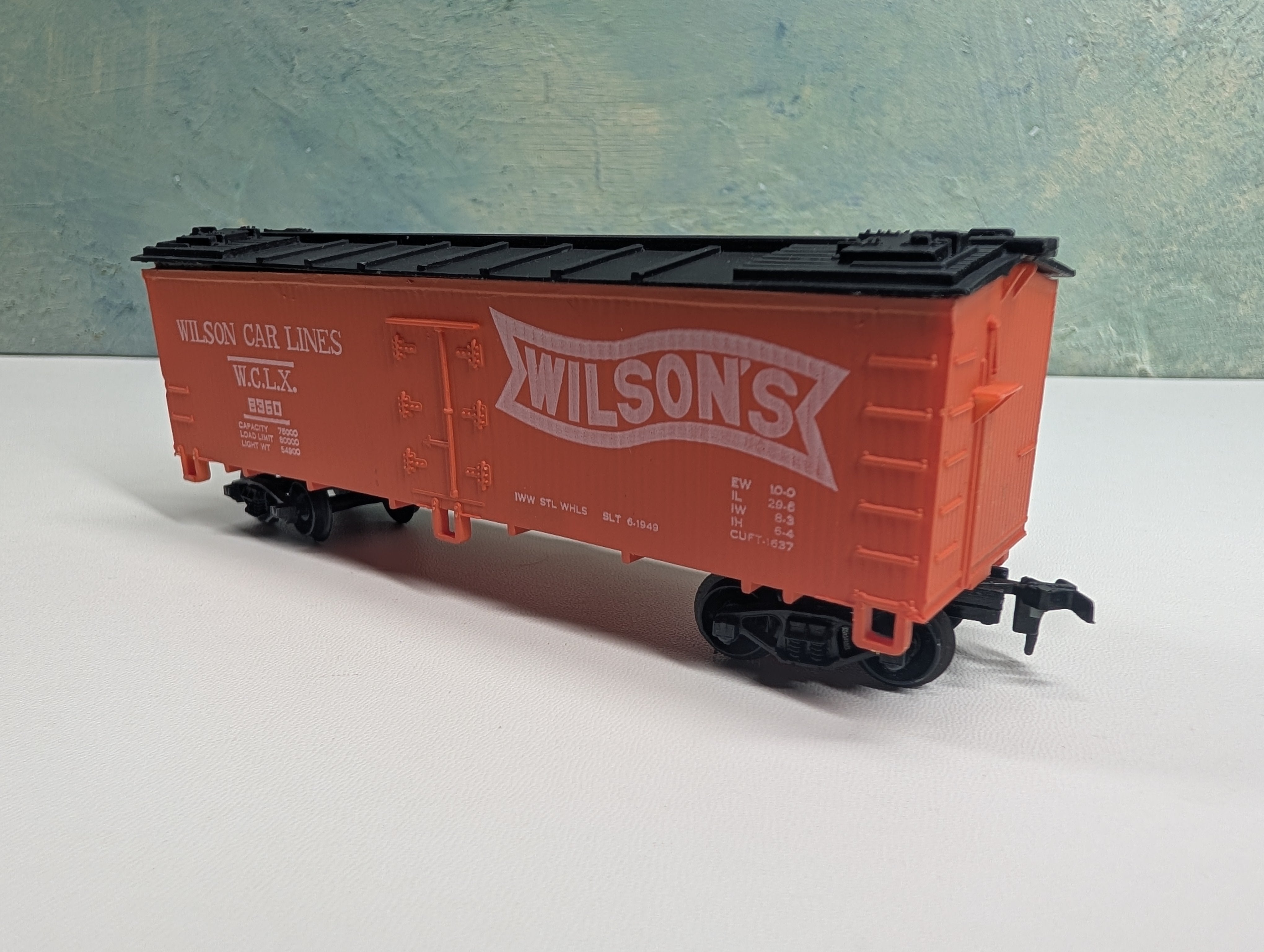 USED Life-Like HO Scale 38' Wooden Reefer Box Car Wilson Car Lines WCLX #8360