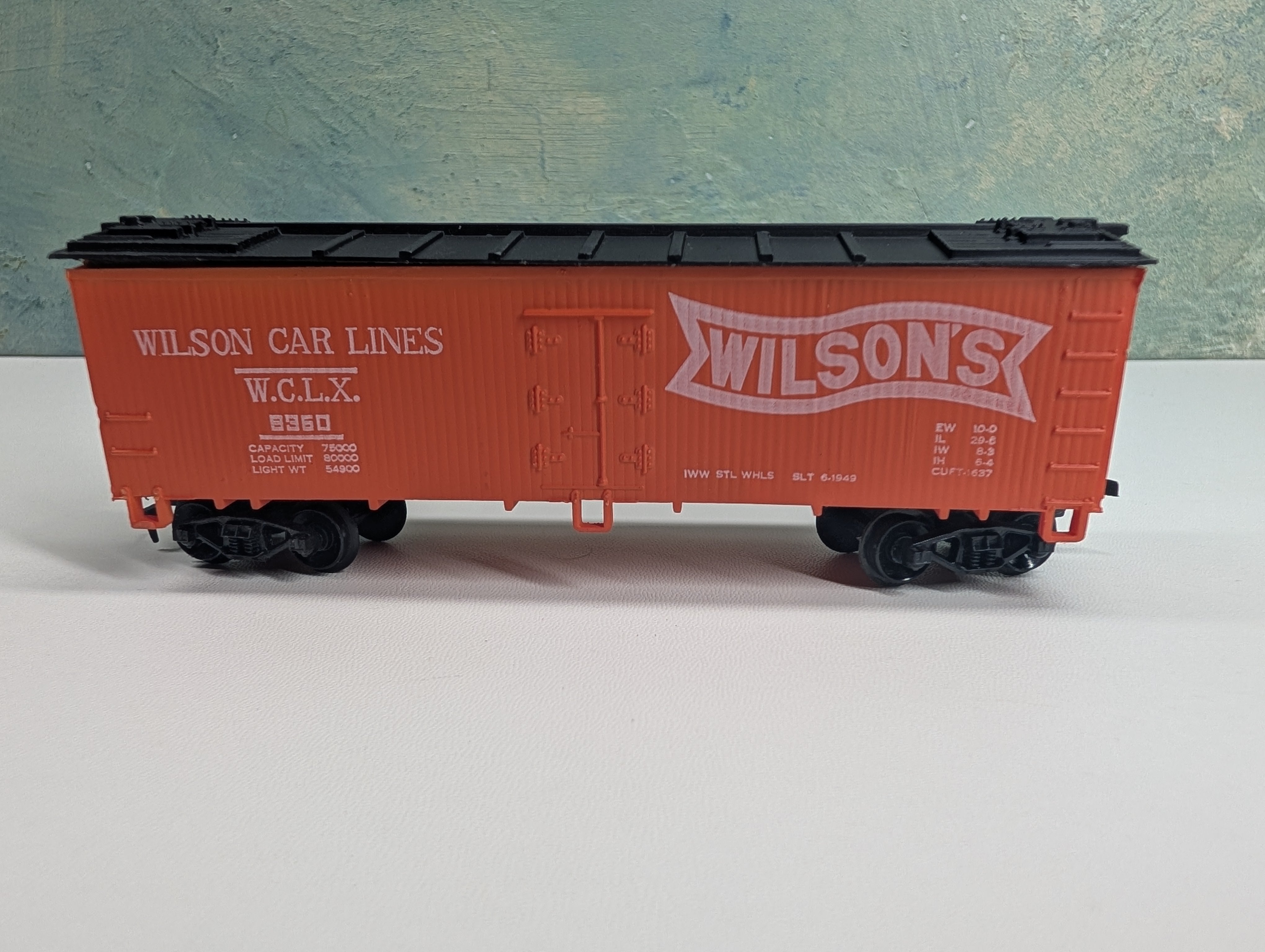 USED Life-Like HO Scale 38' Wooden Reefer Box Car Wilson Car Lines WCLX #8360