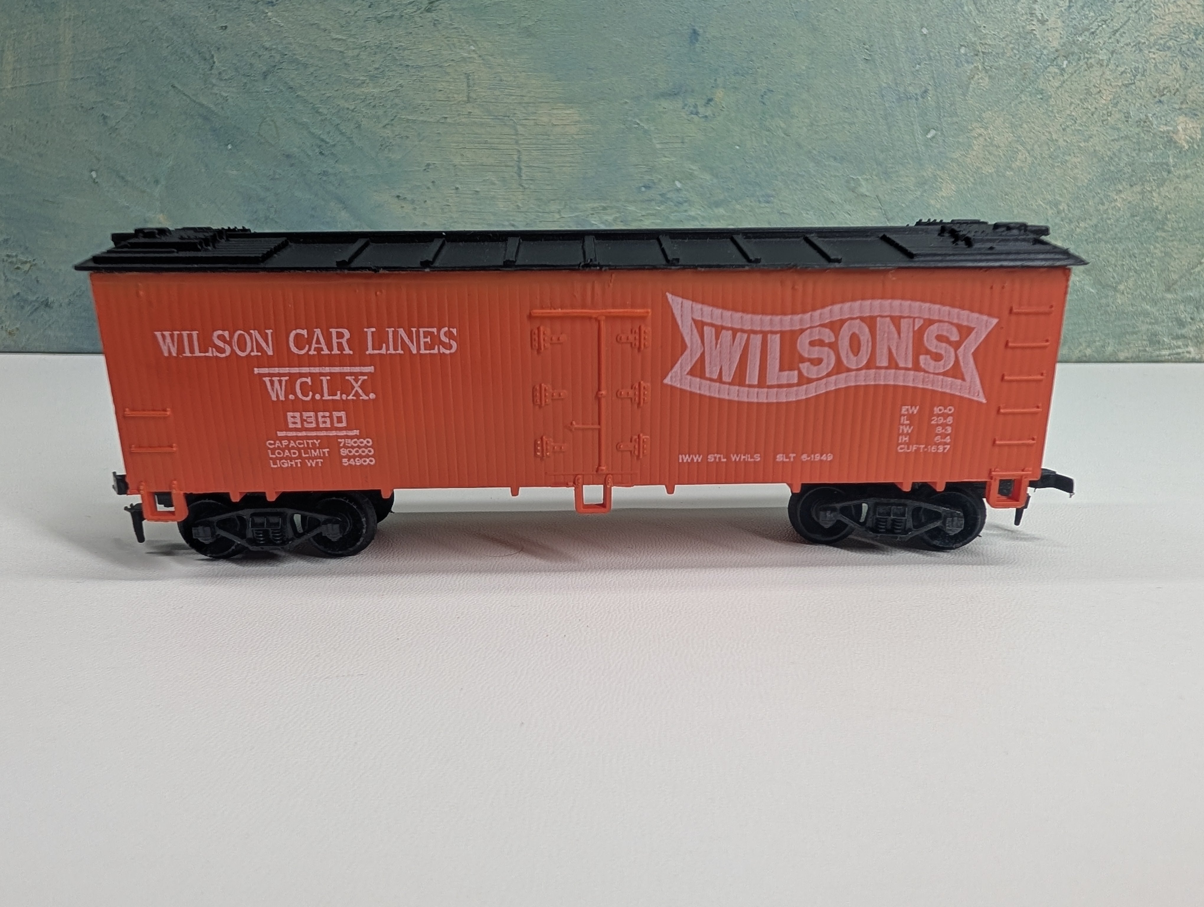 USED Life-Like HO Scale 38' Wooden Reefer Box Car Wilson Car Lines WCLX #8360