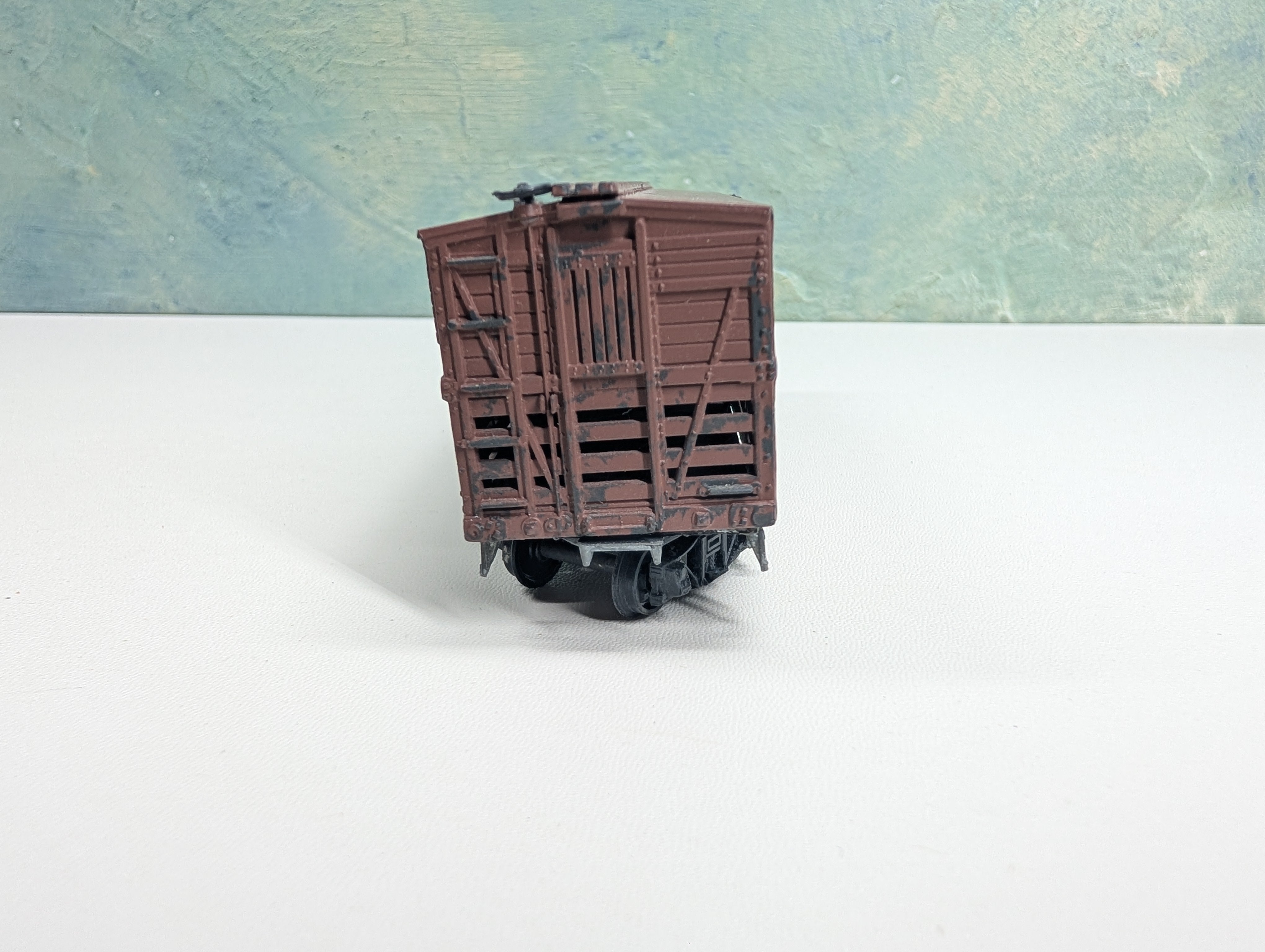 USED Roundhouse HO Scale 40' Cattle Livestock Car Clinchfield CC&O #2401