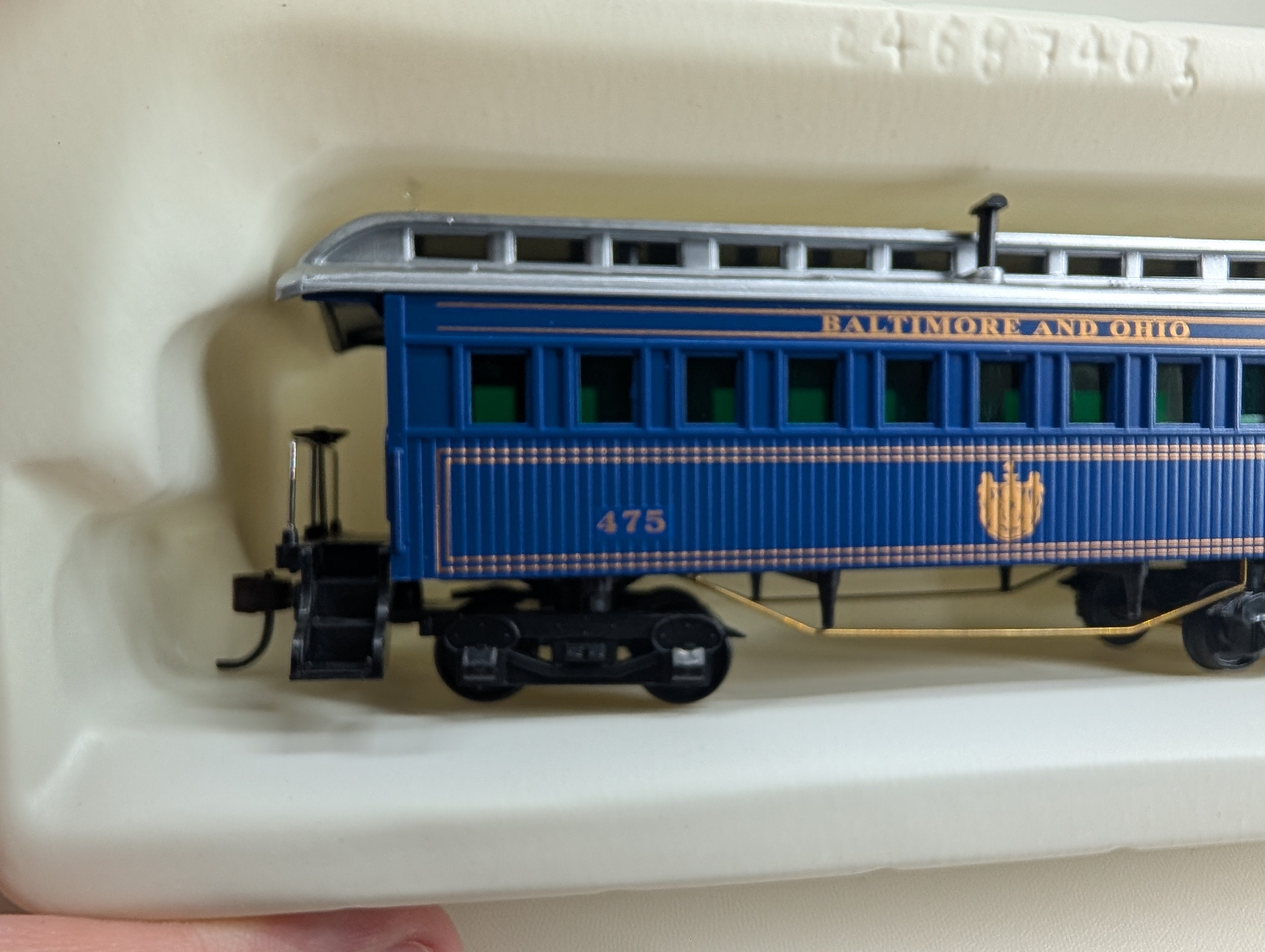 USED Mantua HO Scale 1890 Coach Wooden Passenger Car Baltimore and Ohio #475