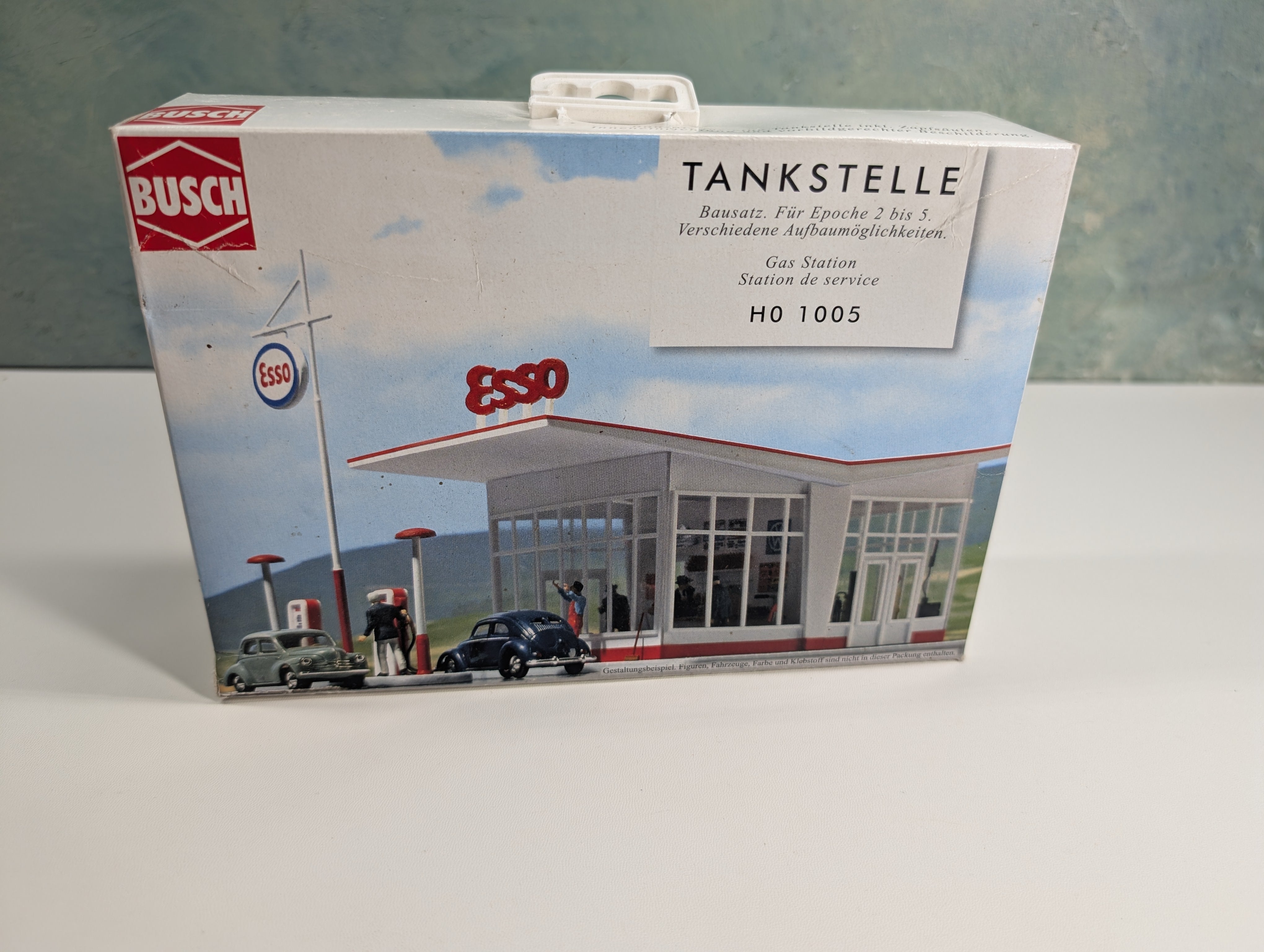 Busch 1005 HO Scale Esso Gas Station Building KIT