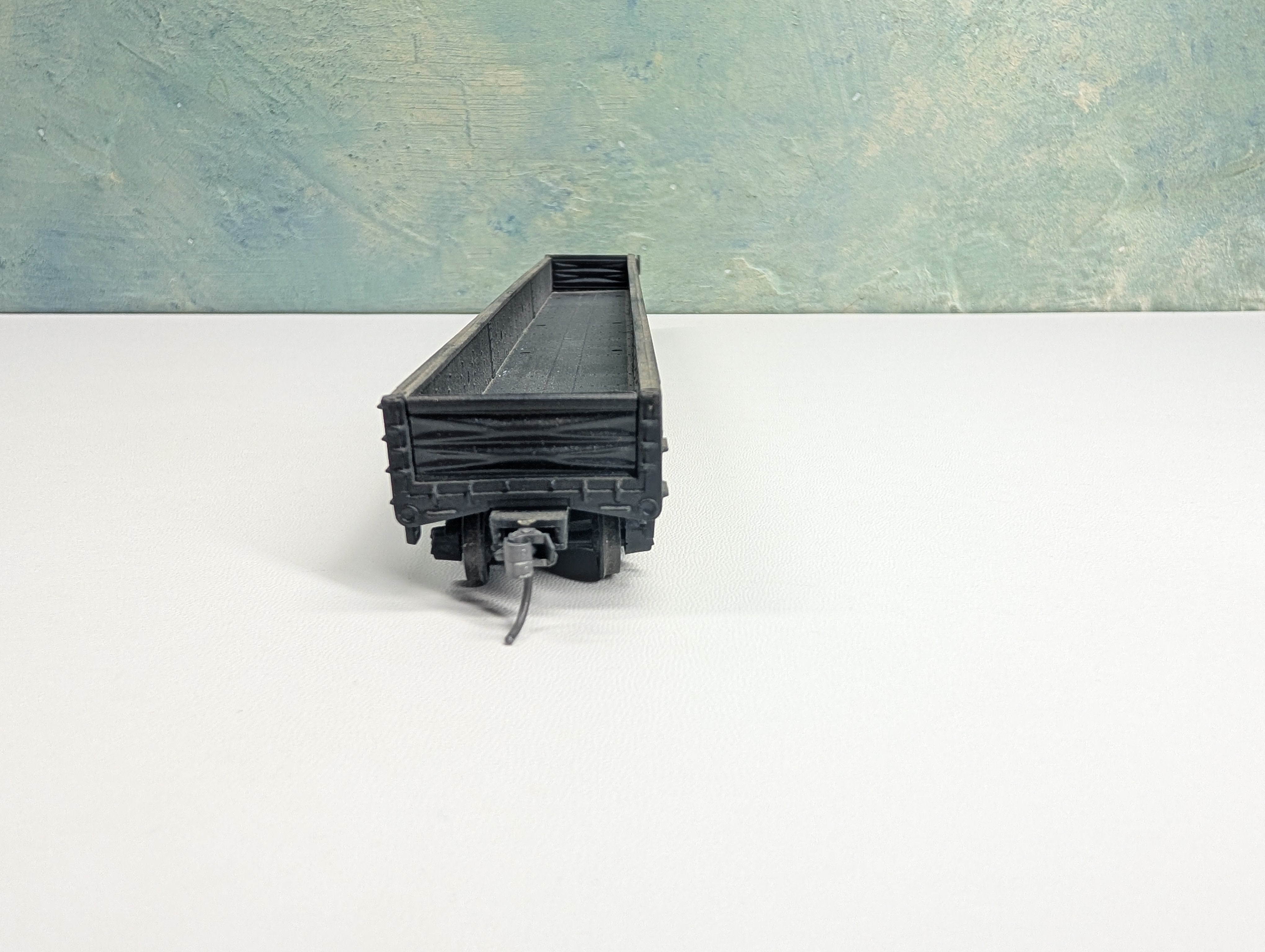 USED Eastern Car Works HO Scale 67' Drop End Gondola CNJ #89255 Metal Wheels