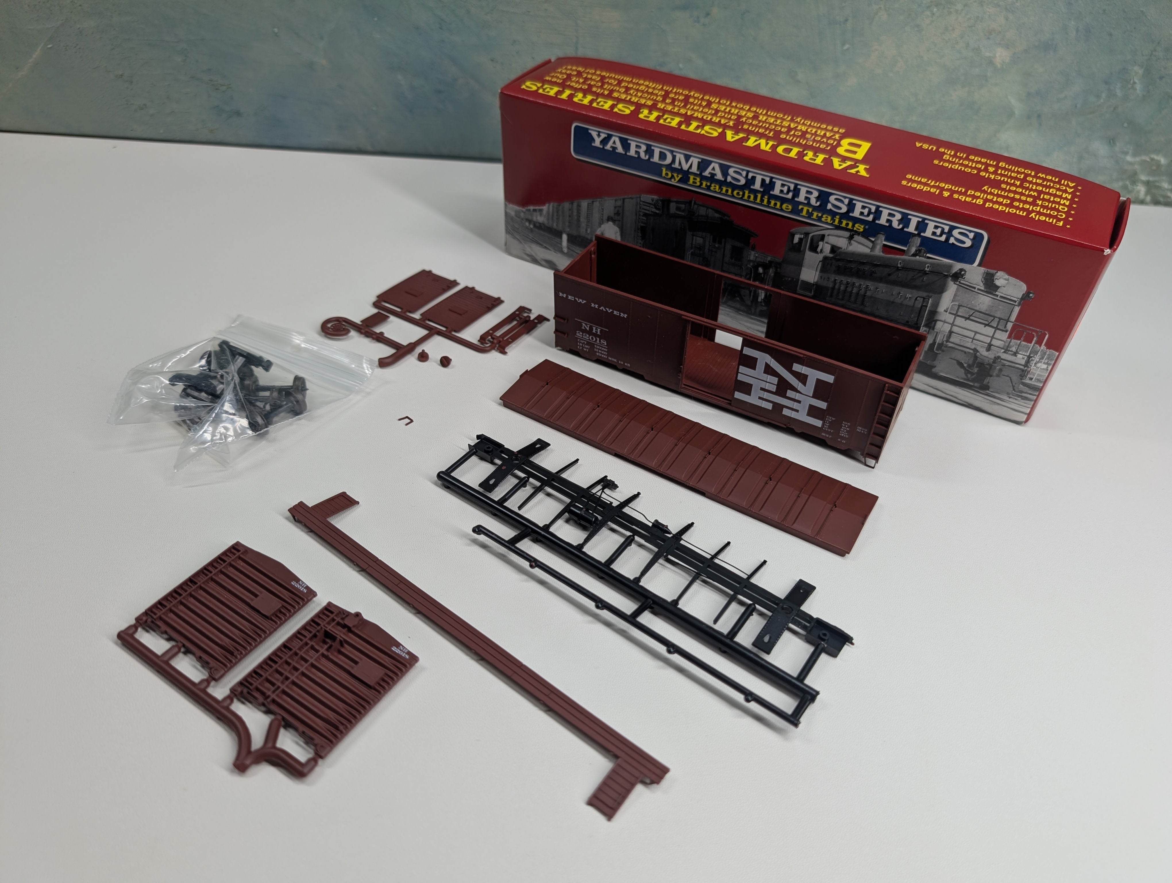USED Branchline 9024 HO Scale 40' AAR Box Car New Haven NH #22018 Yardmaster Series KIT