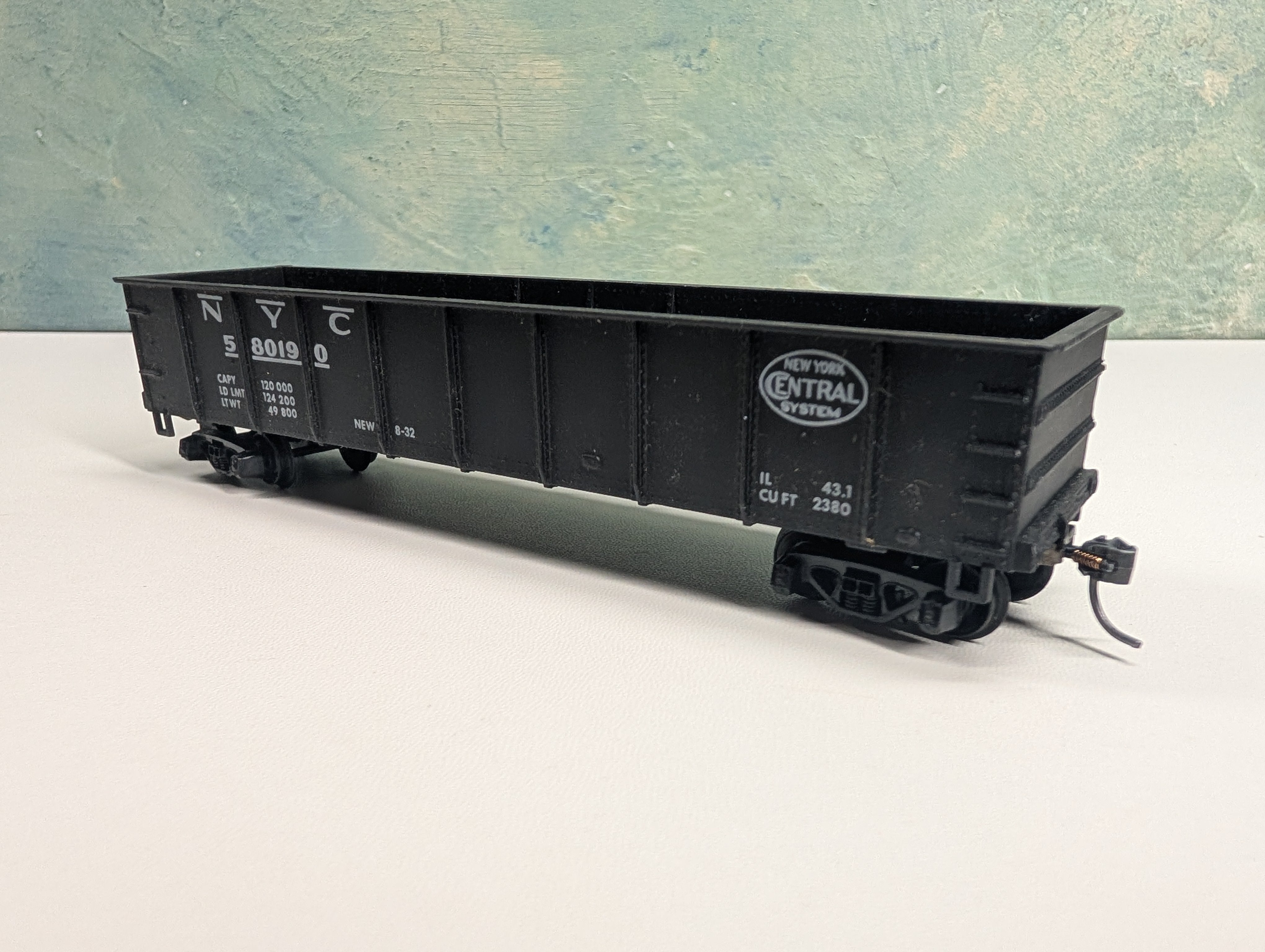 USED Mantua HO Scale Gondola New York Central NYC #580190