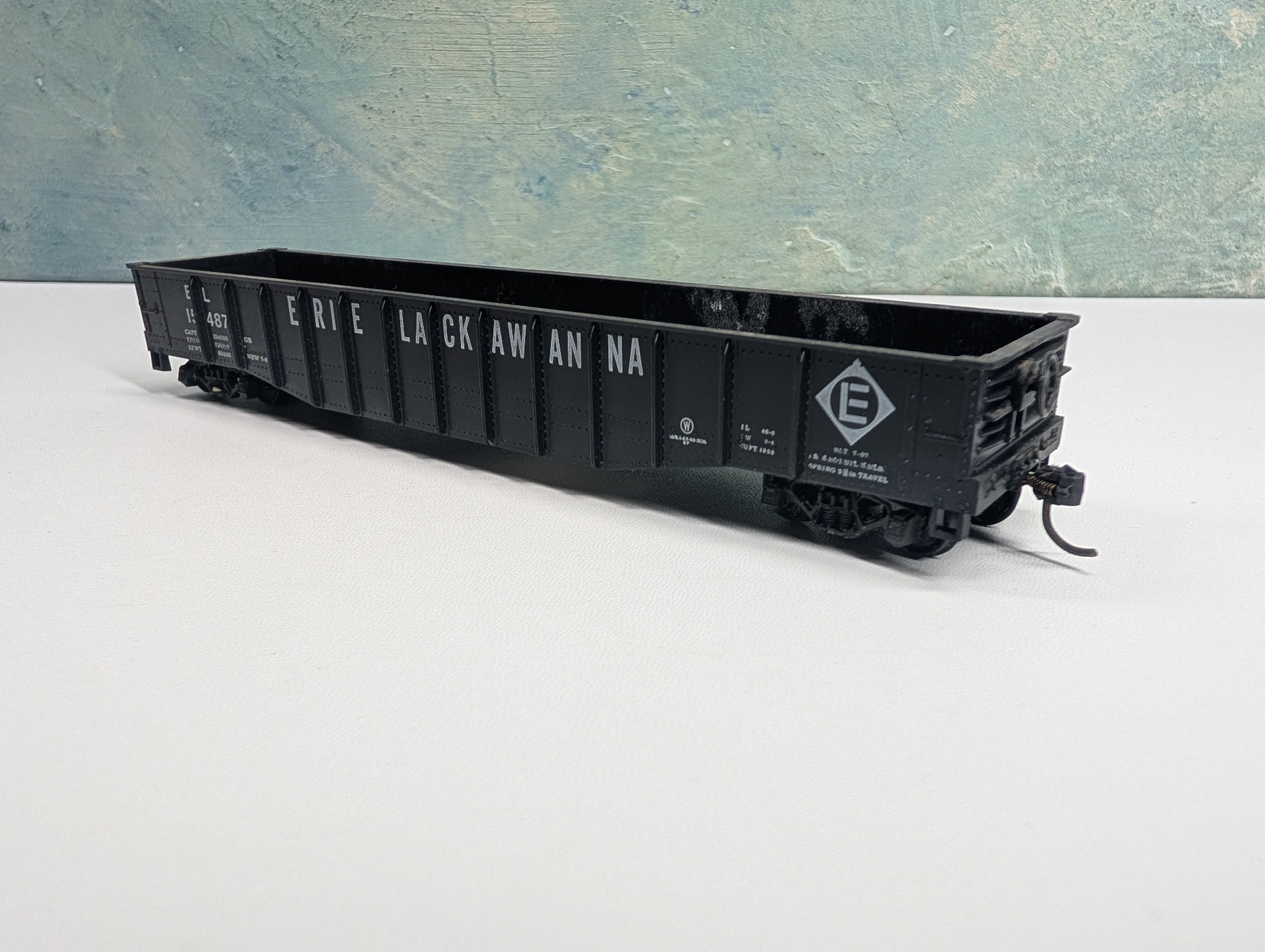 USED Athearn HO Scale Gondola Erie Lackawanna EL #15487