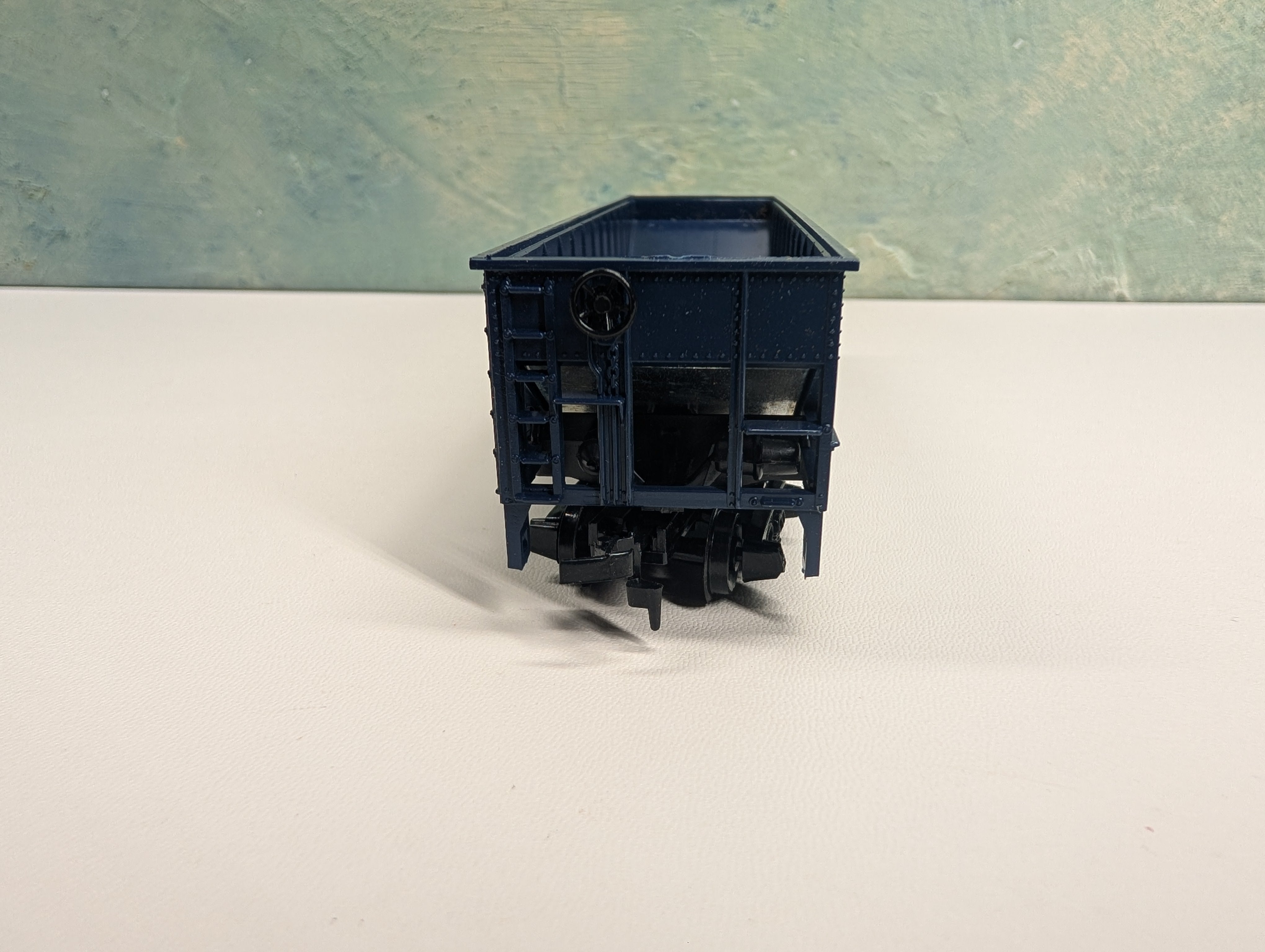 USED Tyco HO Scale Quad Hopper Anthracite Blue Coal RDG #109300