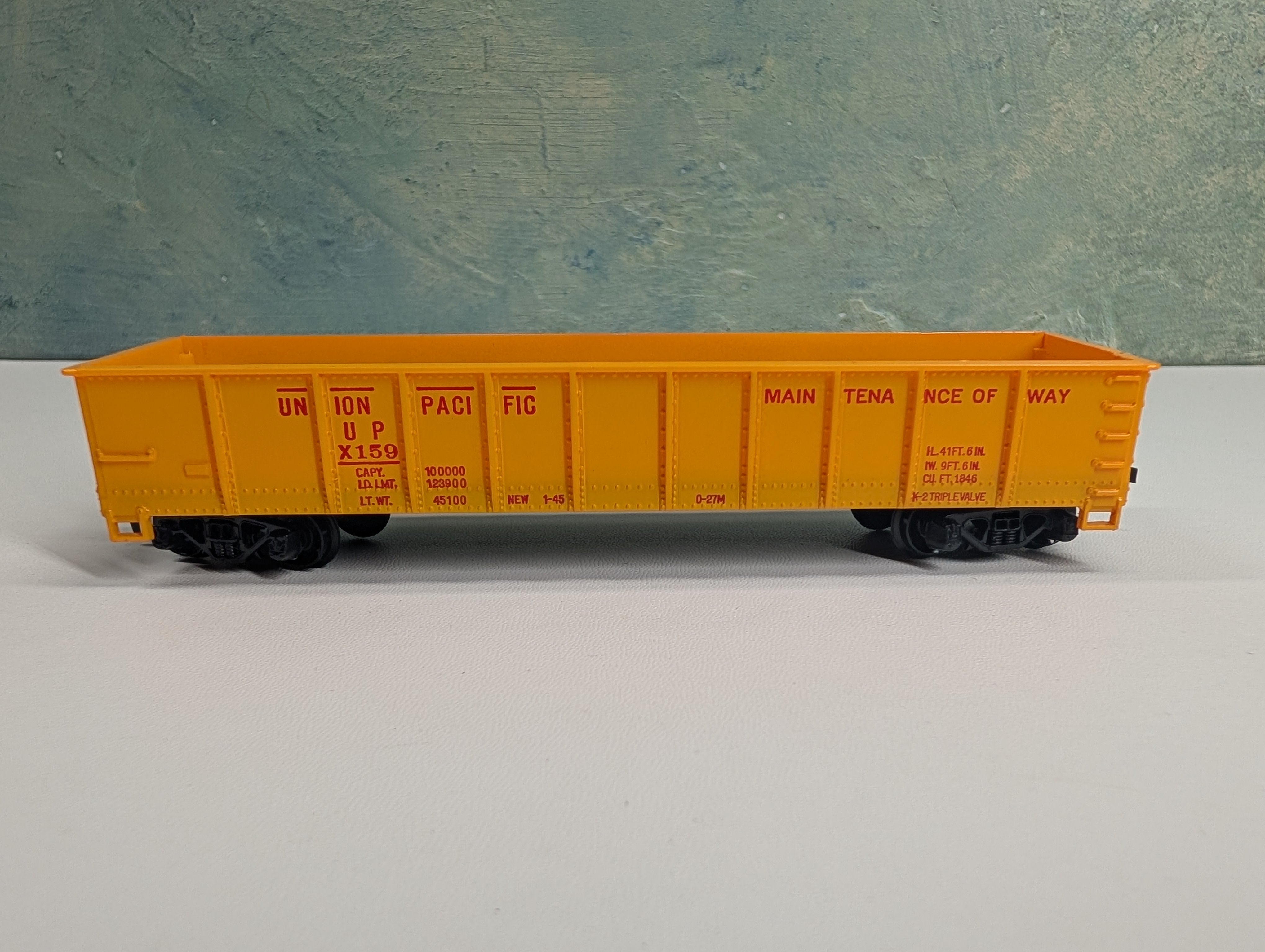 USED Tyco HO Scale 40' Gondola Union Pacific UP #X159