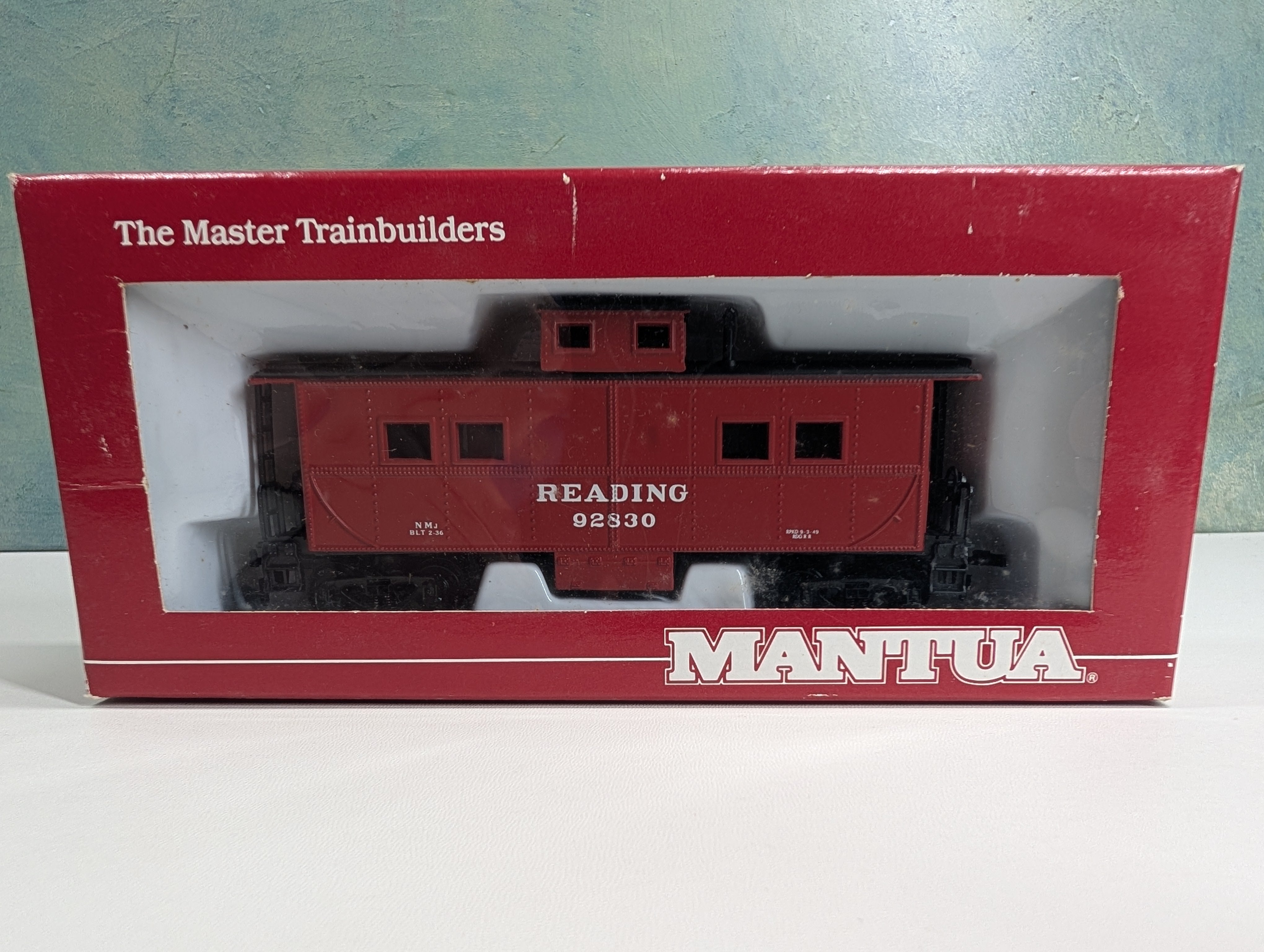 USED Mantua 726-621 HO Scale Heavy 36' Caboose Reading #92830