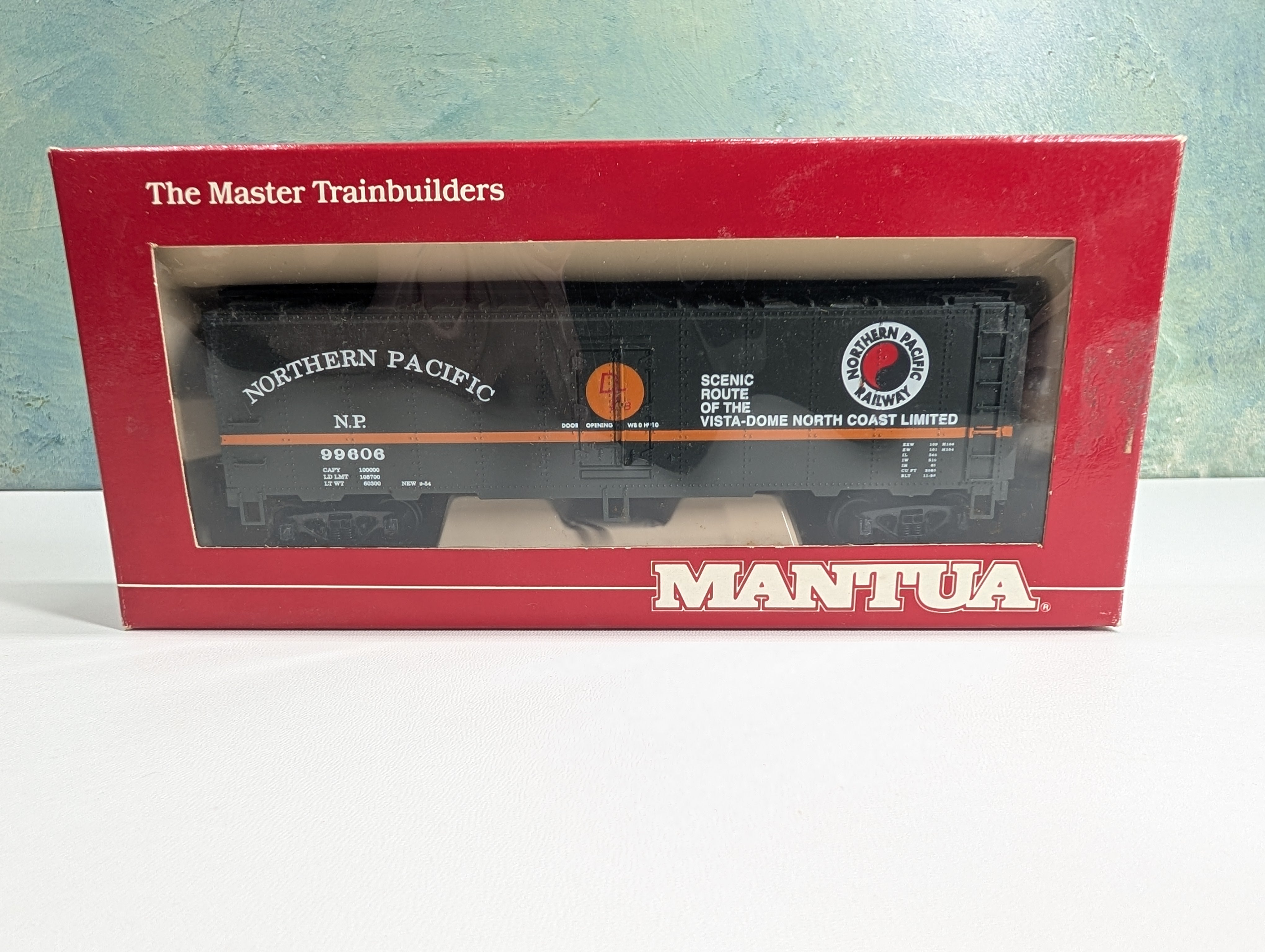 USED Mantua 733-515 HO Scale Heavy 41' Steel Reefer Box Car Northern Pacific NP #99606