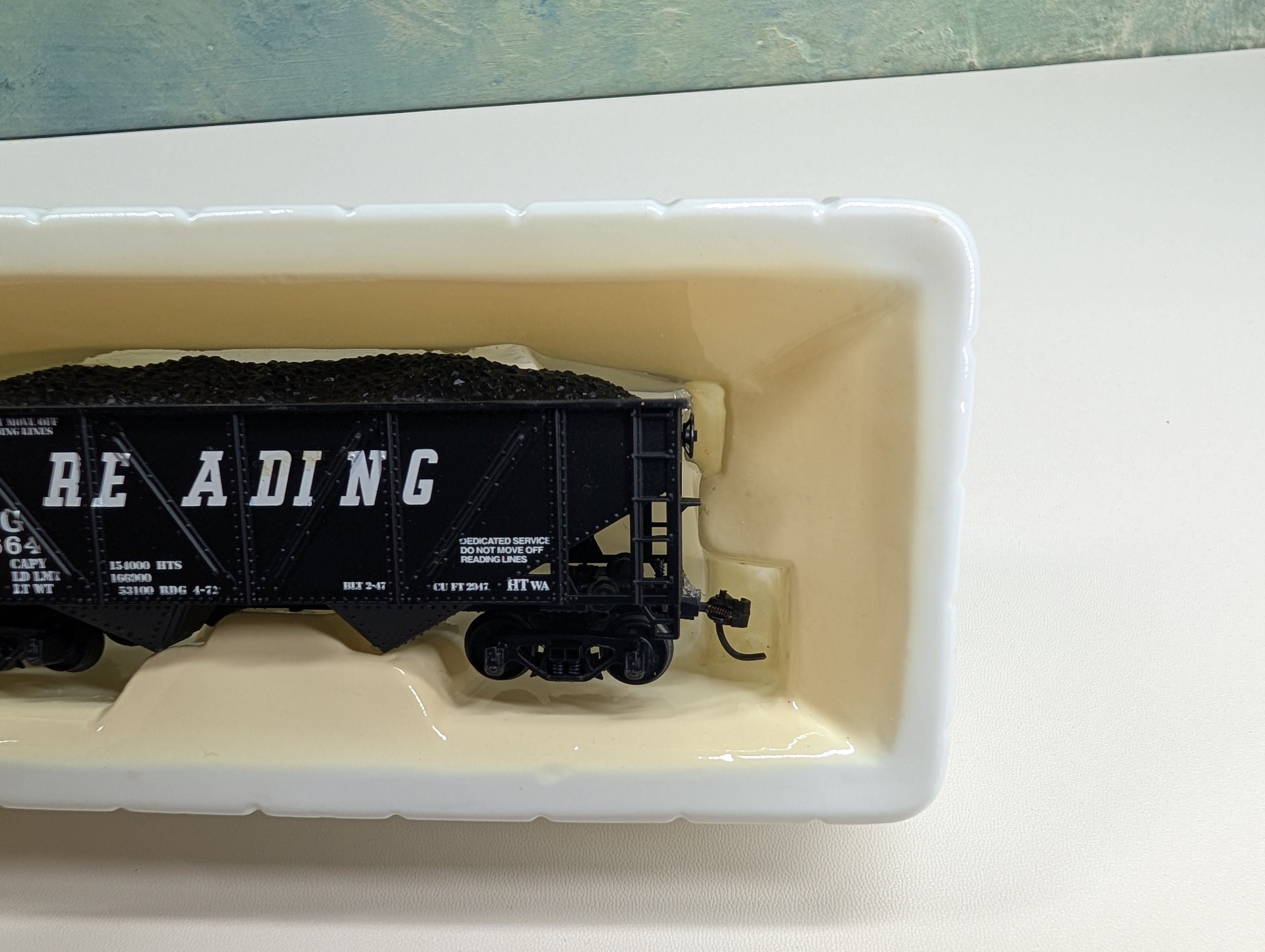 USED Mantua 729-621 HO Scale Heavy 32' Hopper Orange Panel Reading RDG #85664