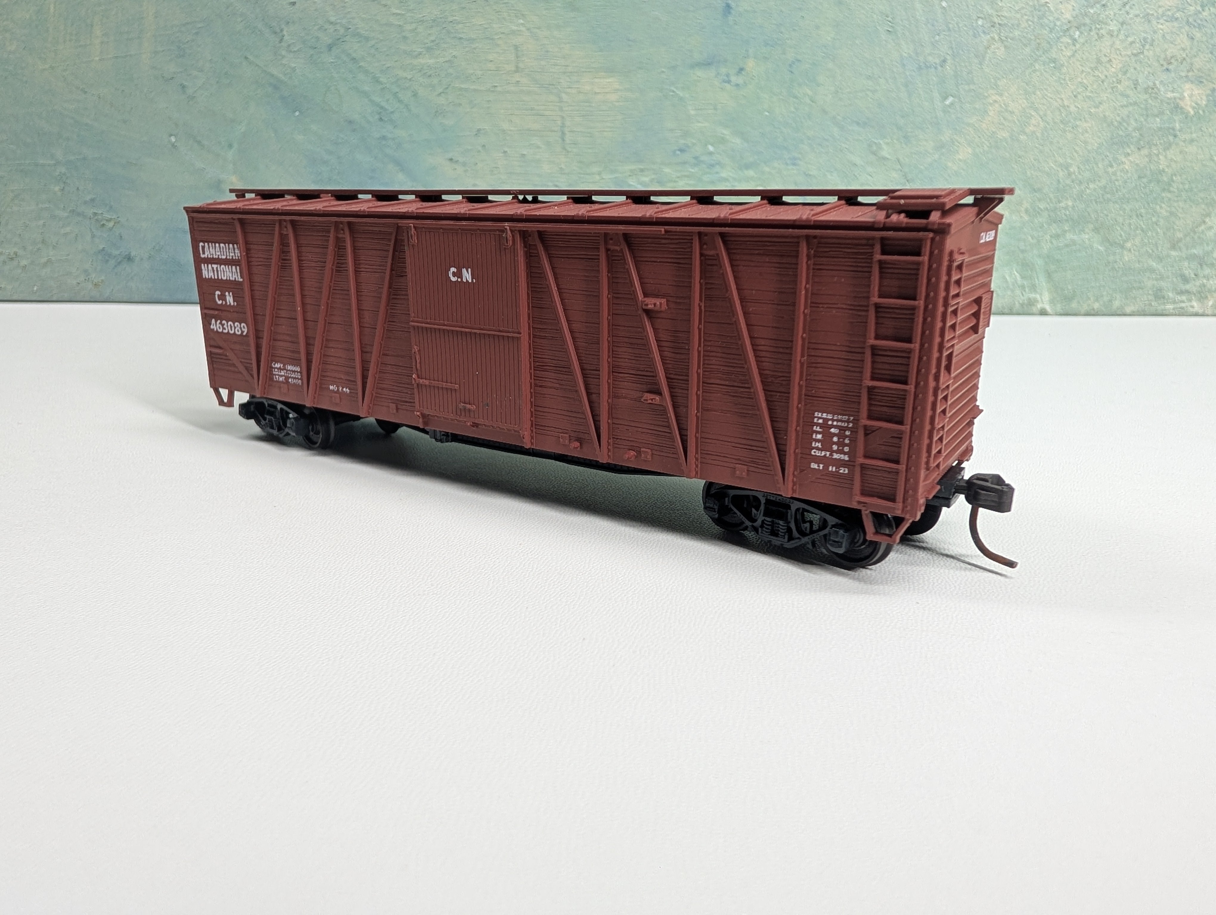 USED Accurail HO Scale 41' OB Wooden Box Car Canadian National CN #463089