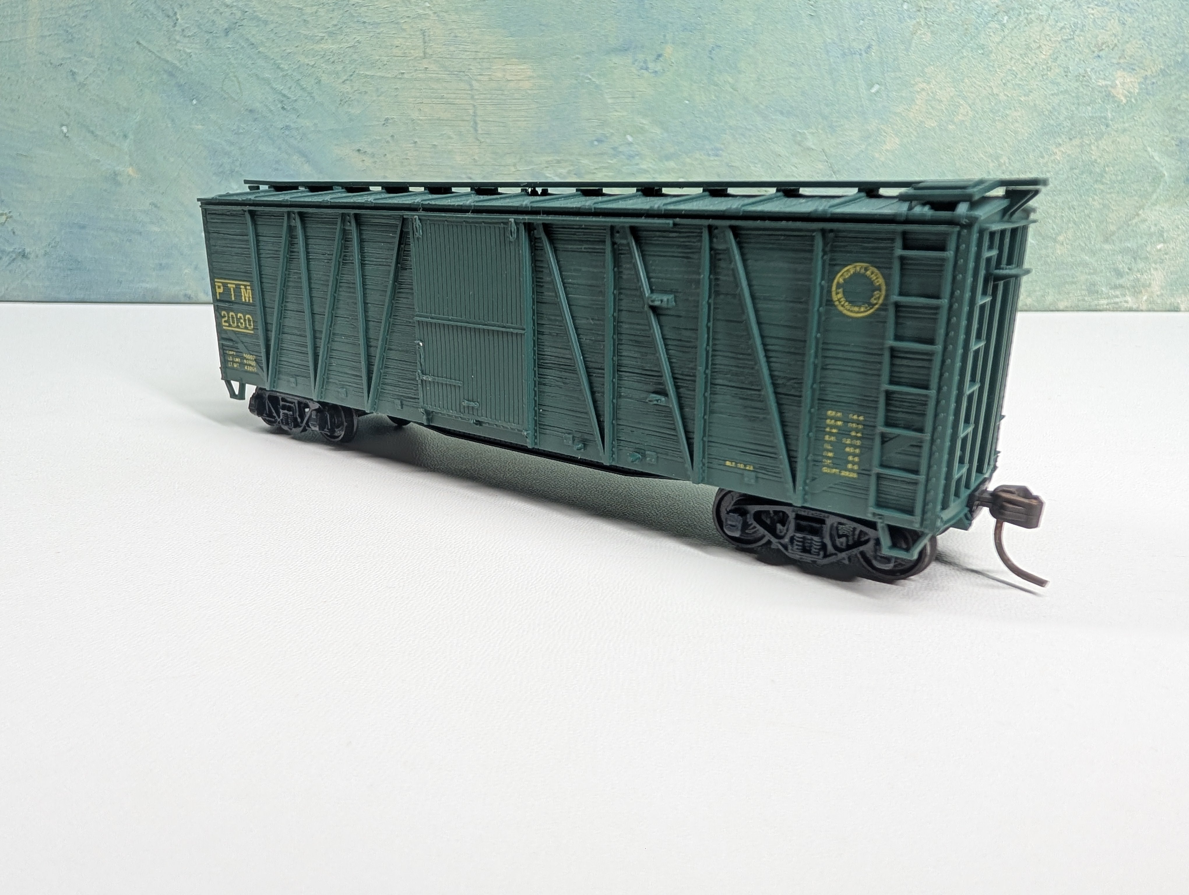 USED Accurail HO Scale 41' OB Wooden Box Car Portland Terminal PTM #2030