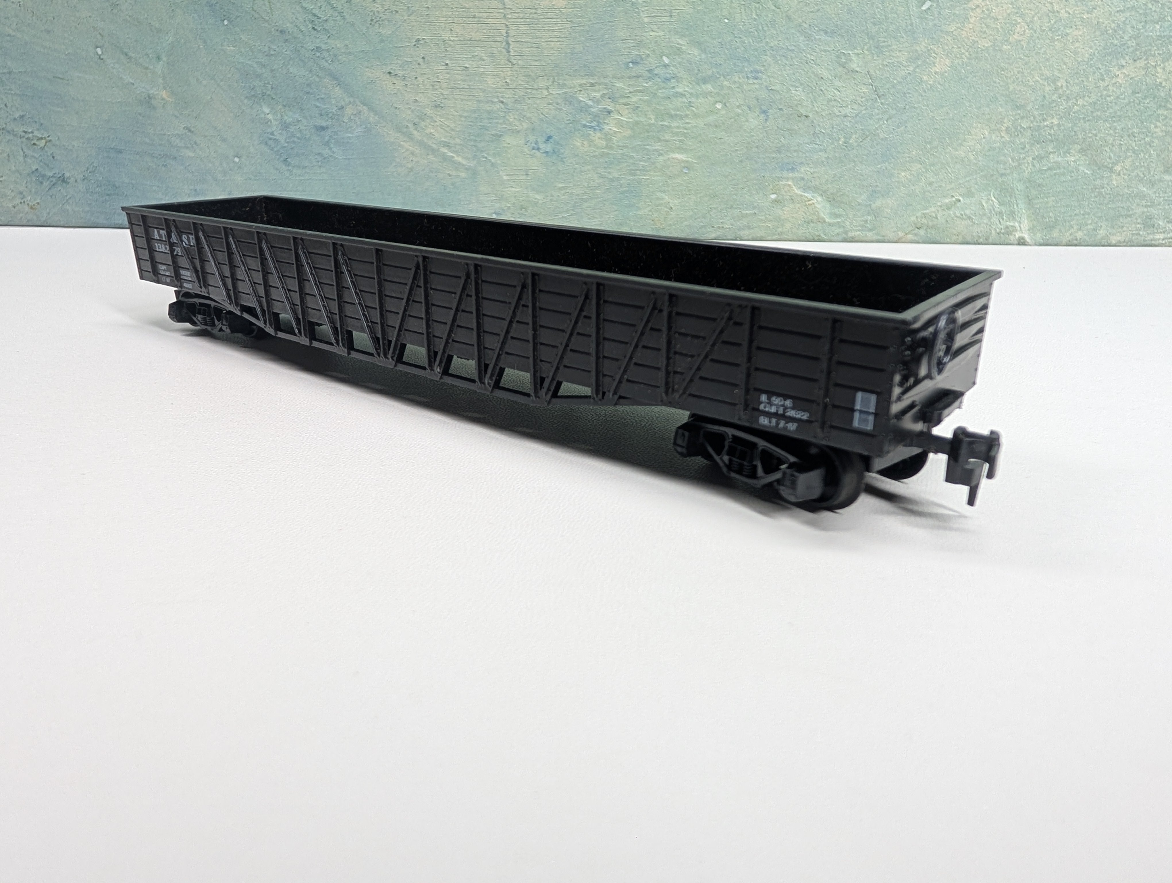 USED AHM HO Scale 50' Wooden OB Gondola Santa Fe ATSF #138279