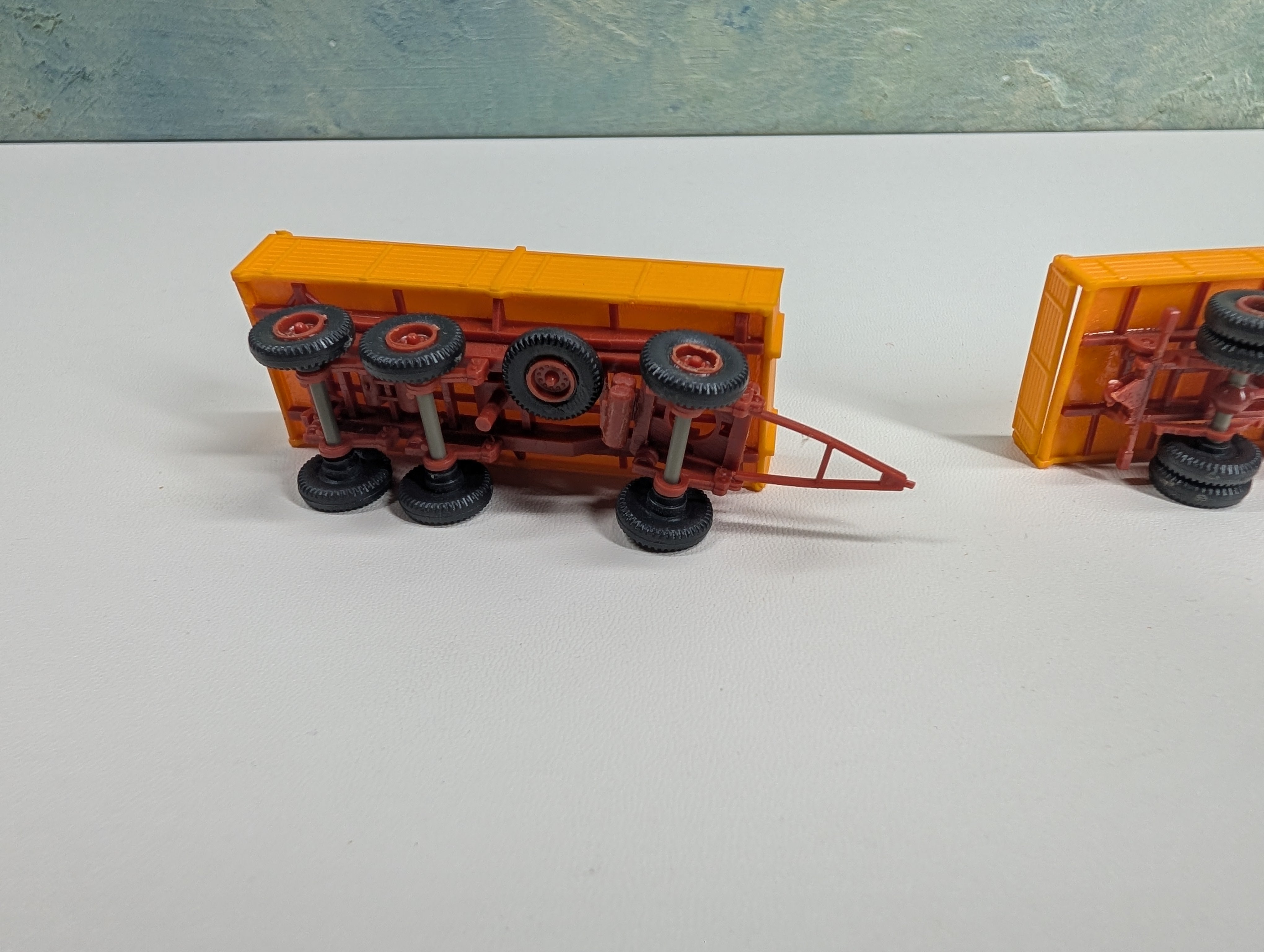 USED Kibri B-10010 HO Scale Mercedes Wackenhut Gravel Truck & Trailer