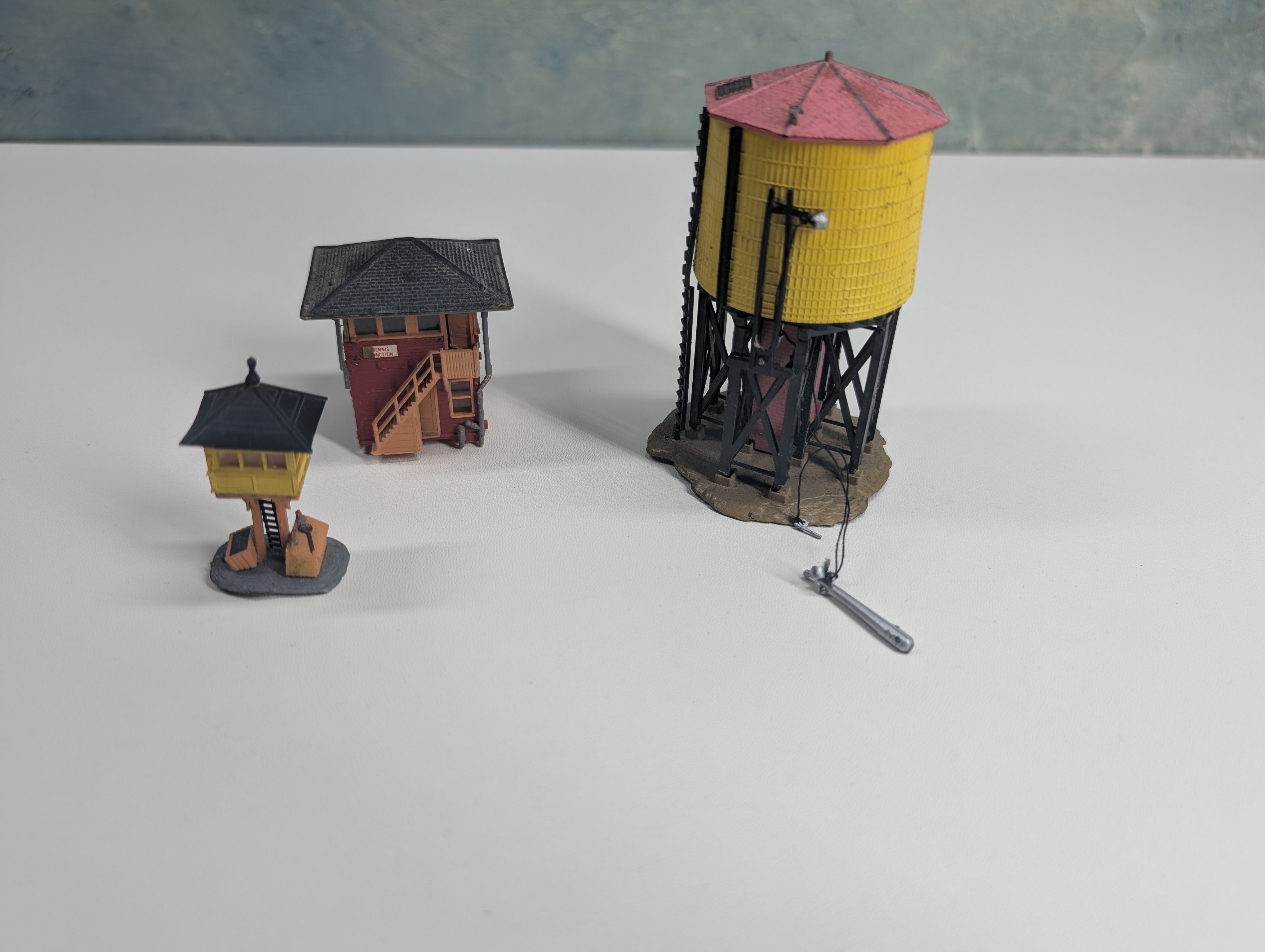 USED N Scale Water Tower, Elevated Gate Tower and Interlocking Tower