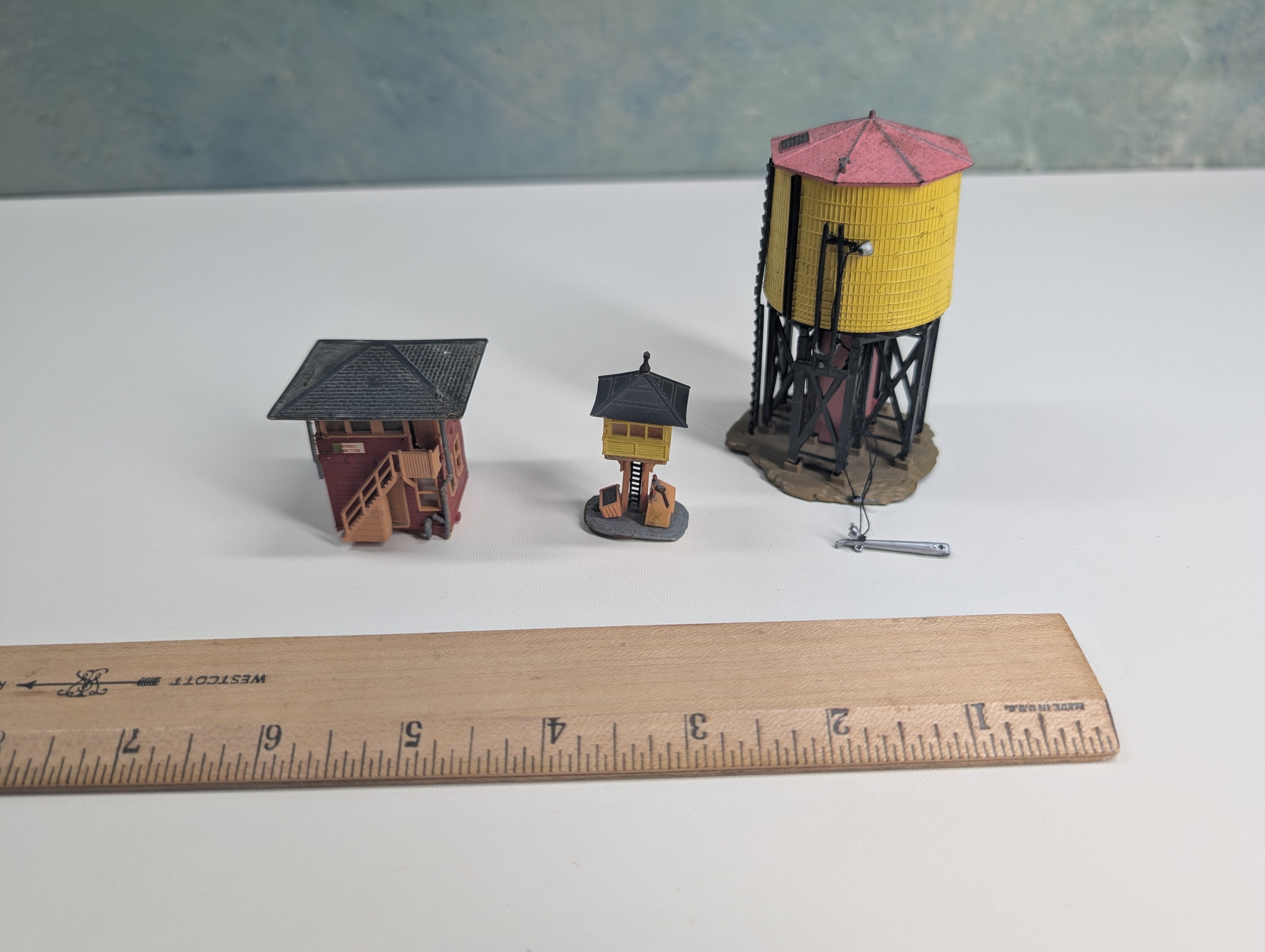 USED N Scale Water Tower, Elevated Gate Tower and Interlocking Tower