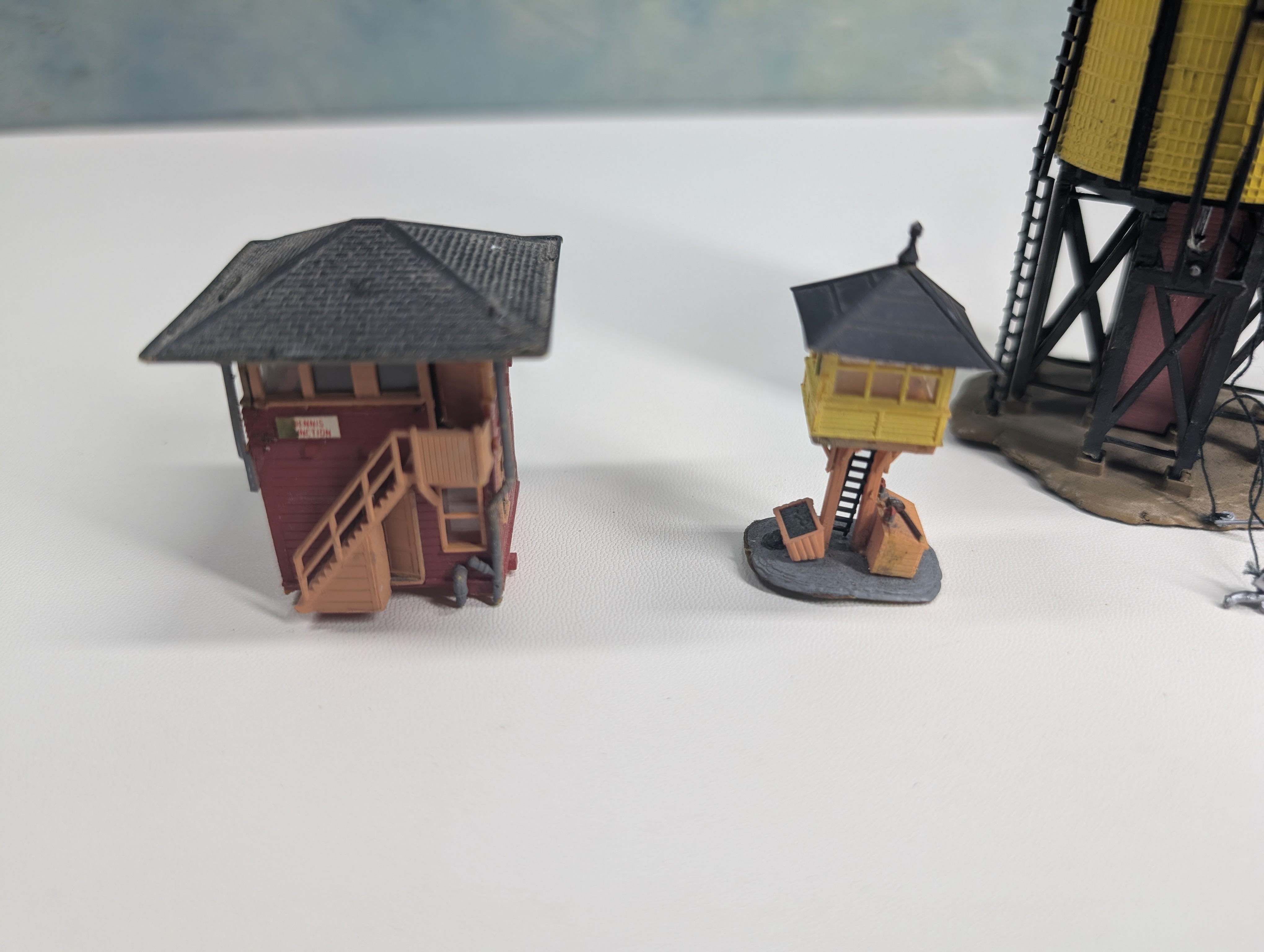 USED N Scale Water Tower, Elevated Gate Tower and Interlocking Tower