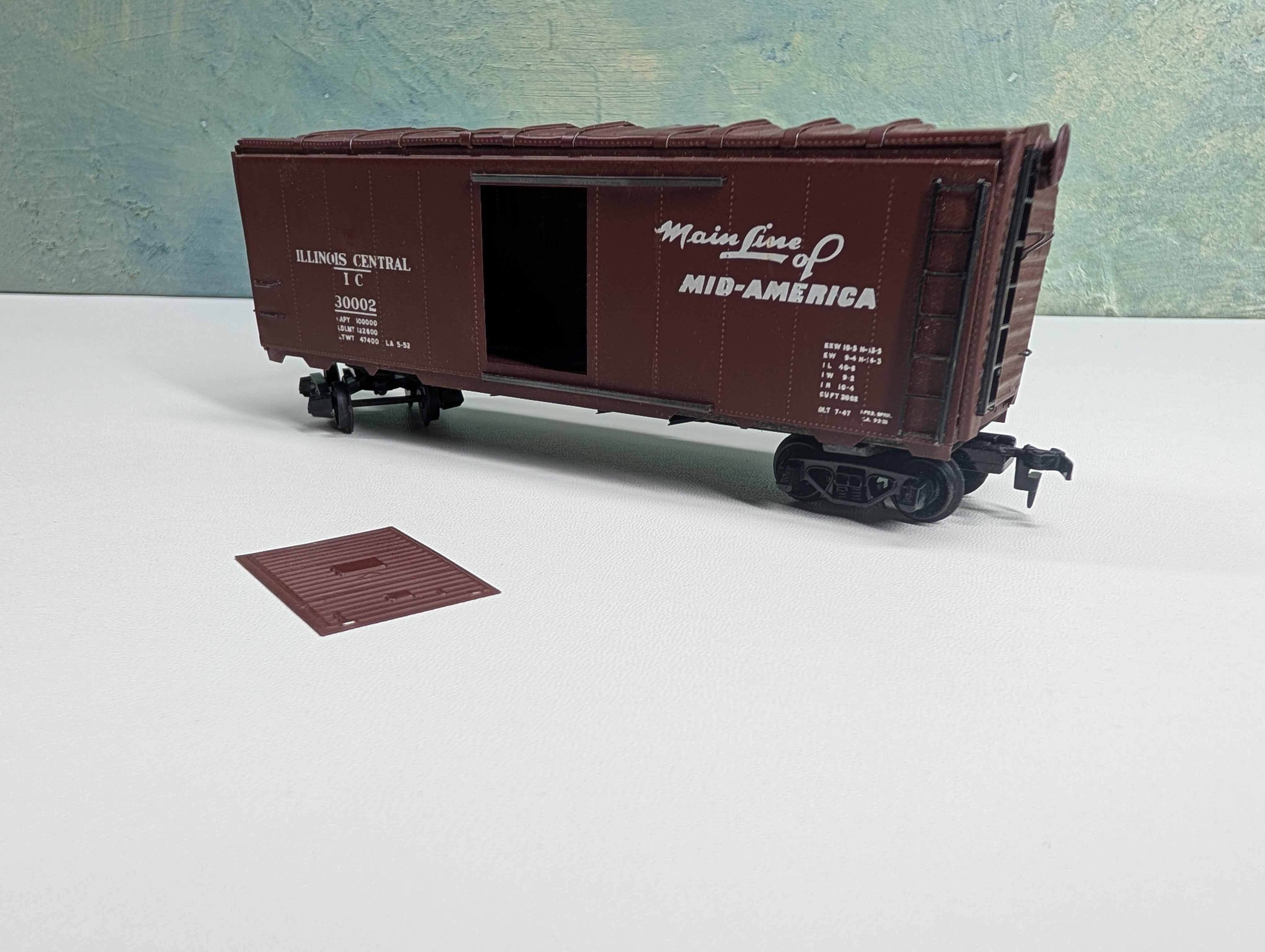 USED Athearn HO Scale Metal 40' Box Car Illinois Central IC #30002
