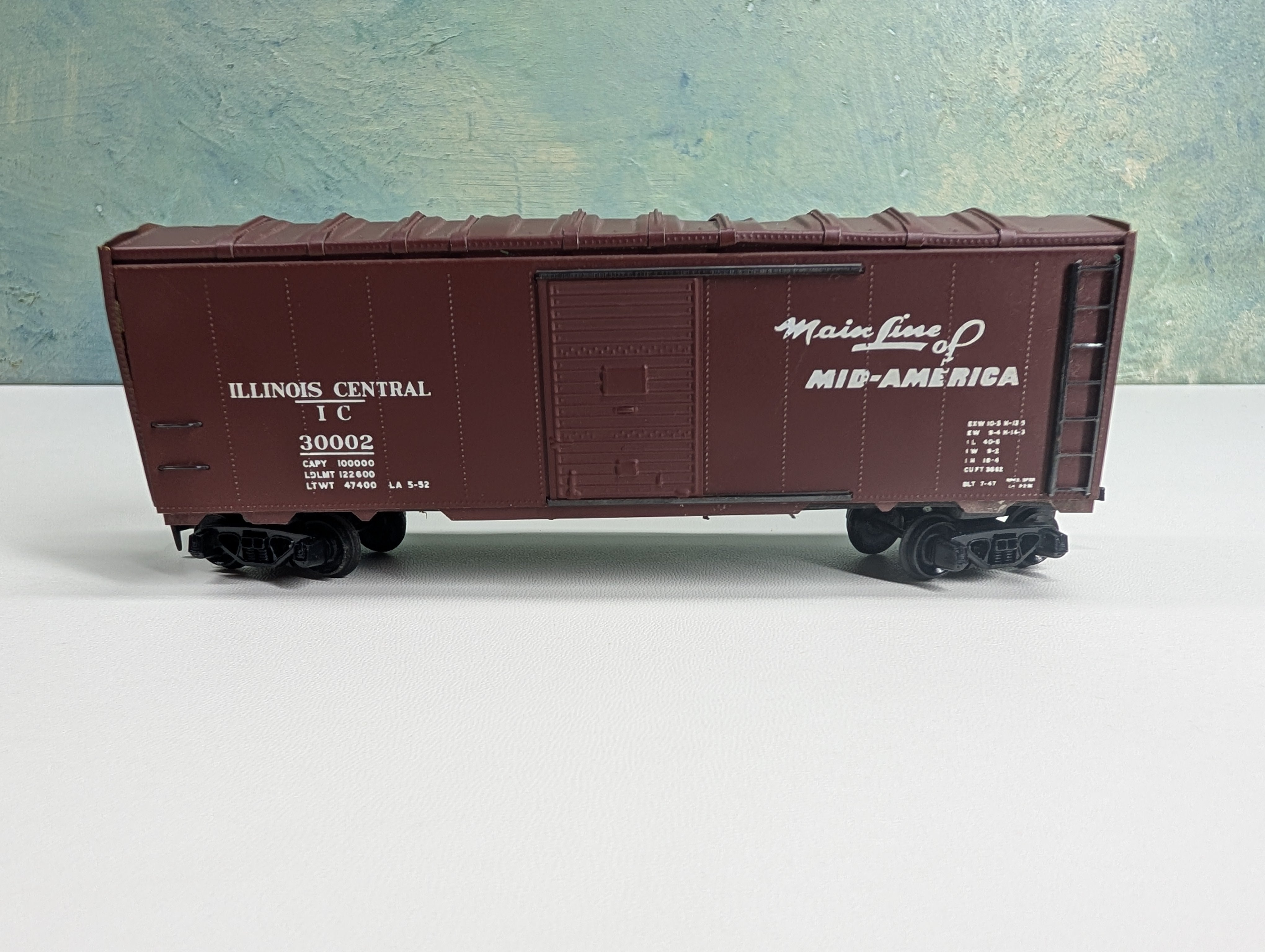 USED Athearn HO Scale Metal 40' Box Car Illinois Central IC #30002