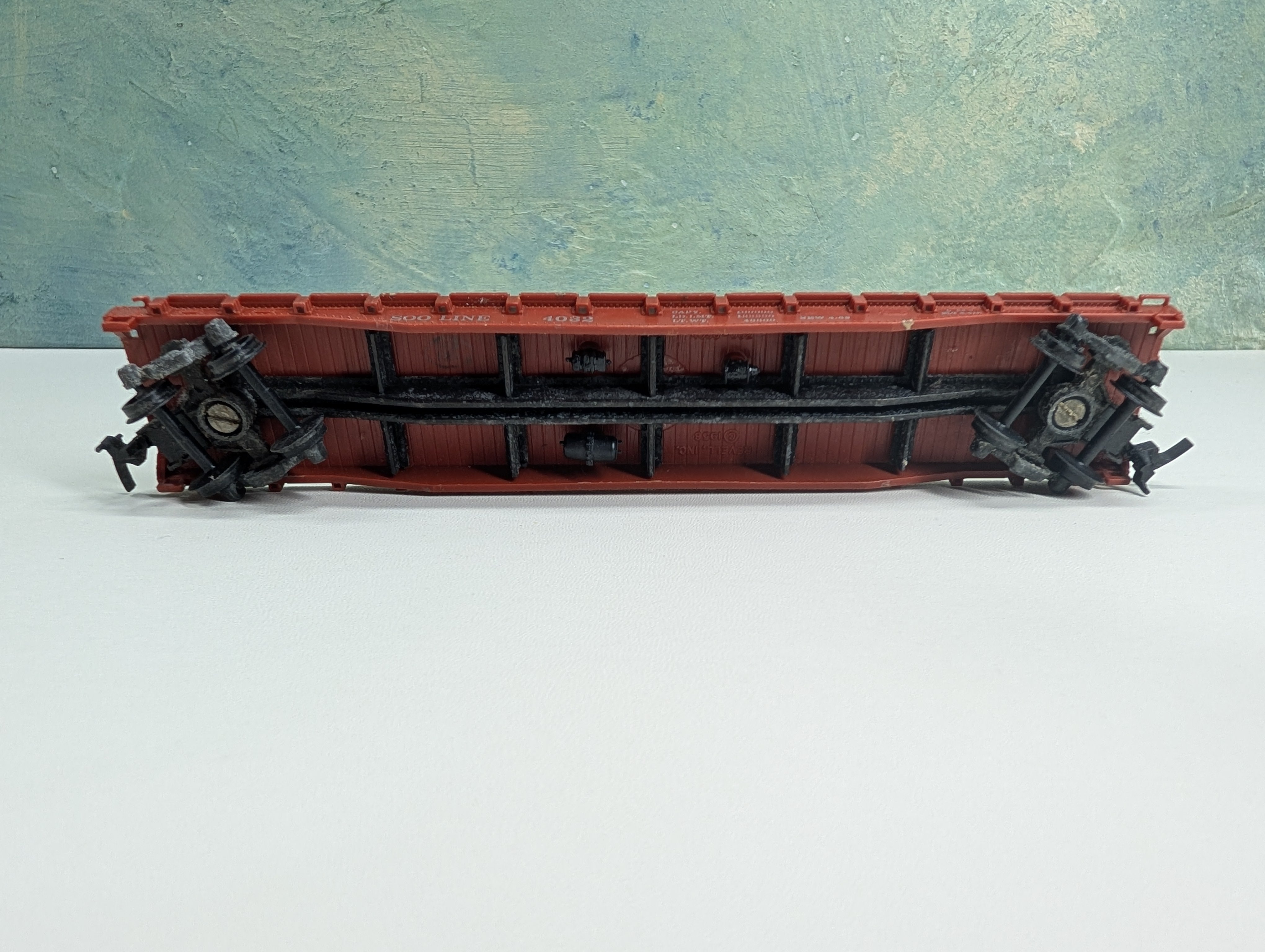 USED REVELL HO Scale 50' Flat Car SOO Line #4032