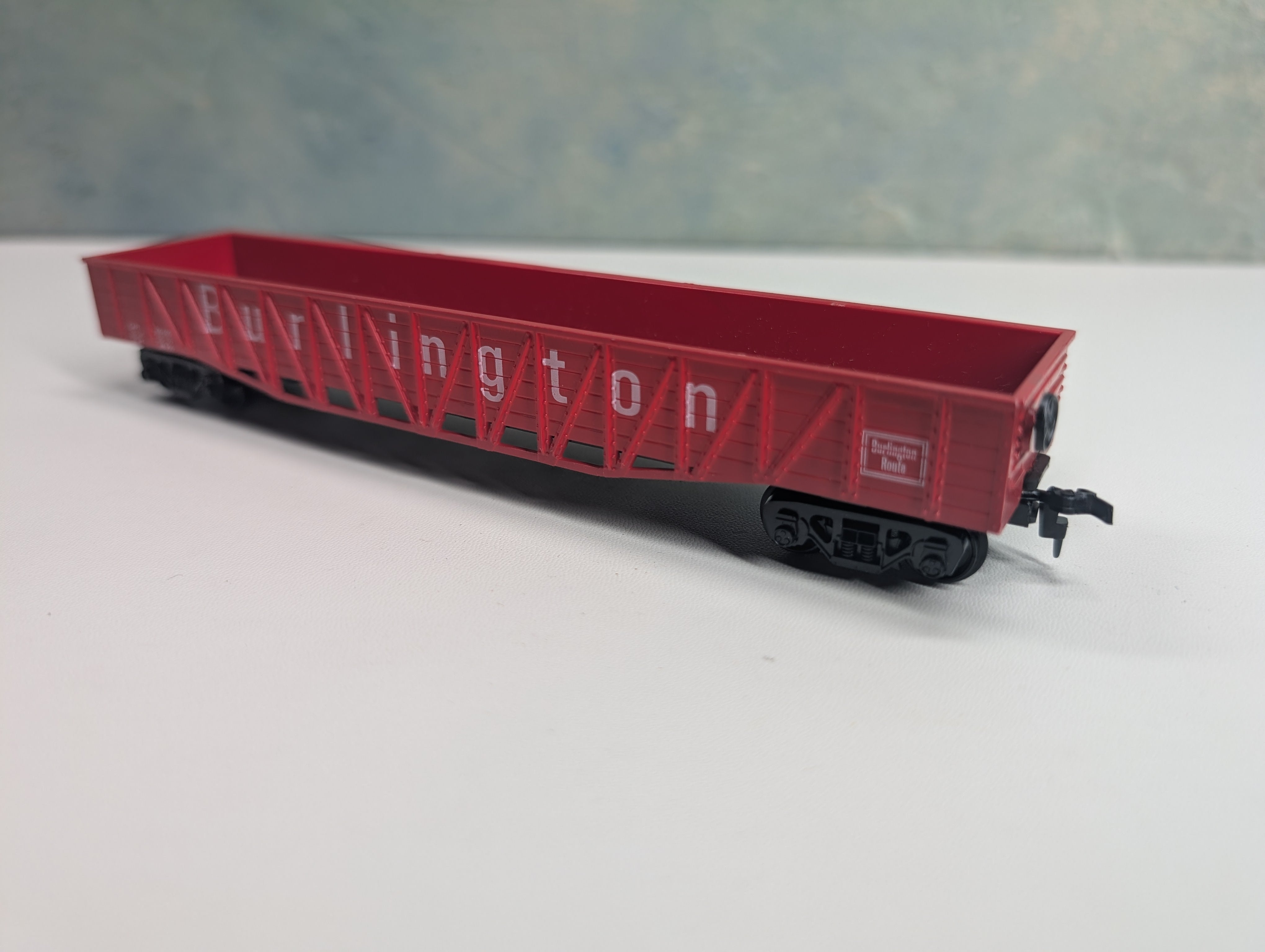 USED AHM HO Scale 50' Wooden OB Gondola Burlington