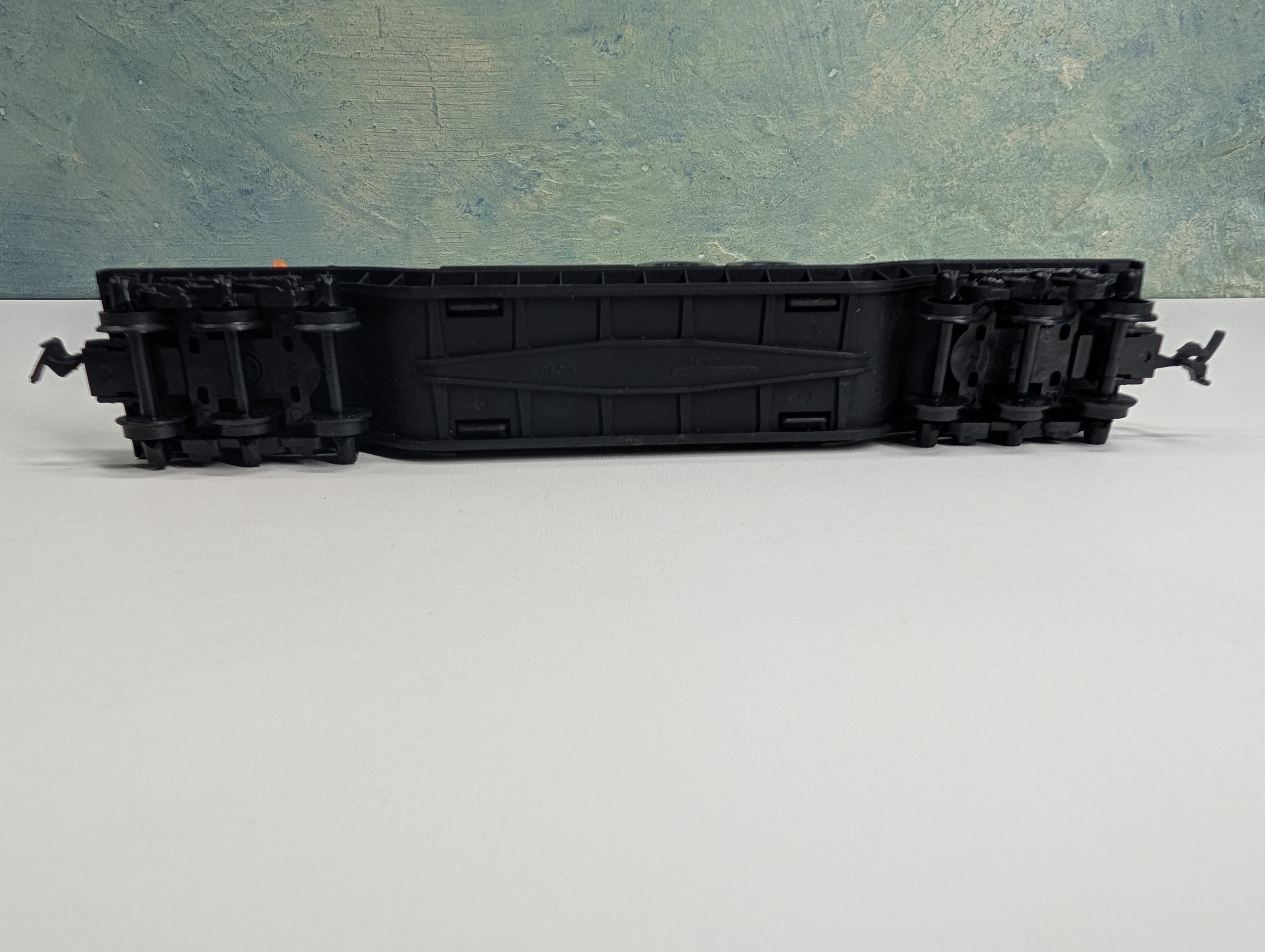 USED Bachmann HO Scale Center Depressed Flat Car w/ Rocket Load