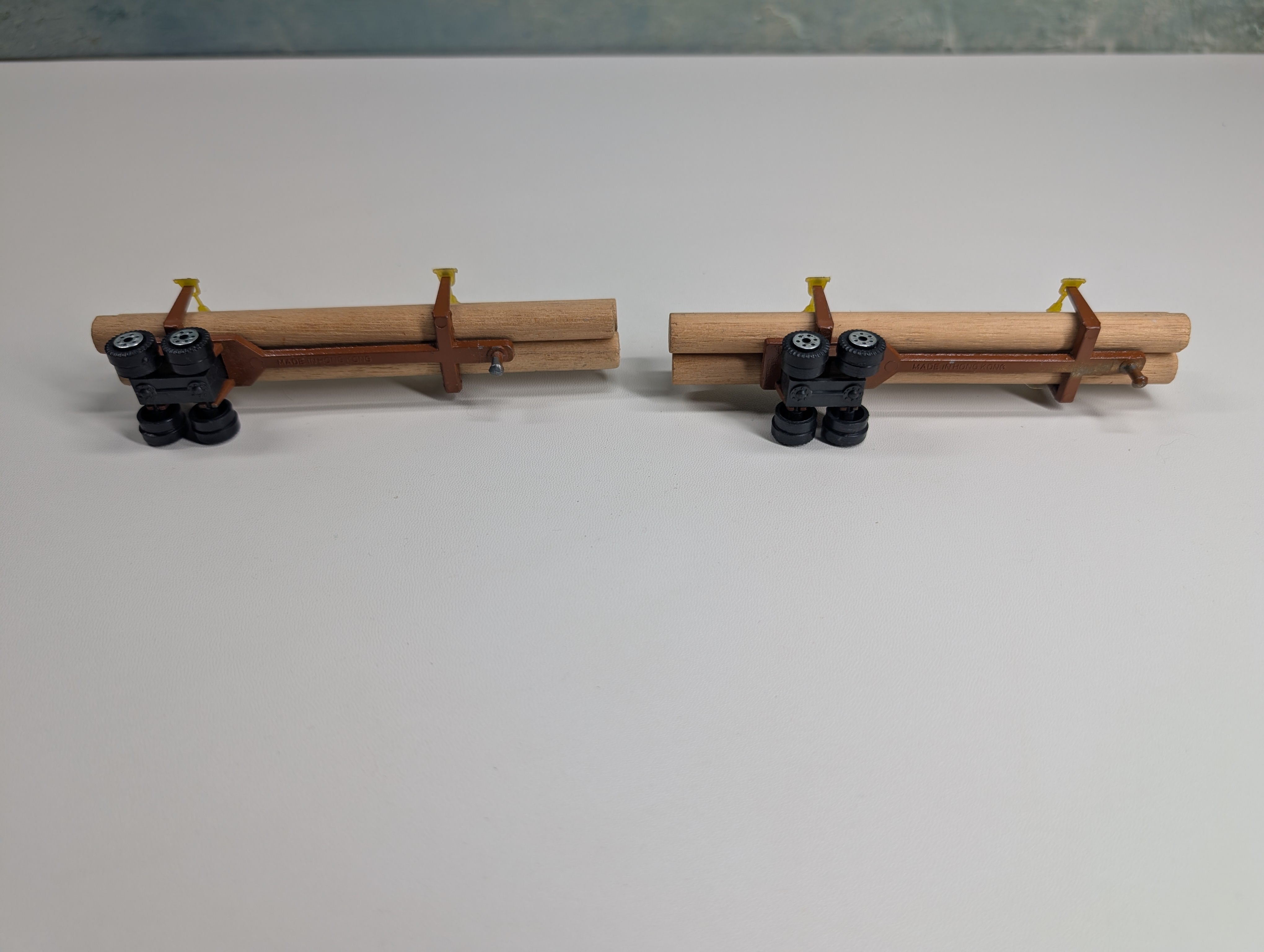 USED HO Scale Pair of Log Trailers