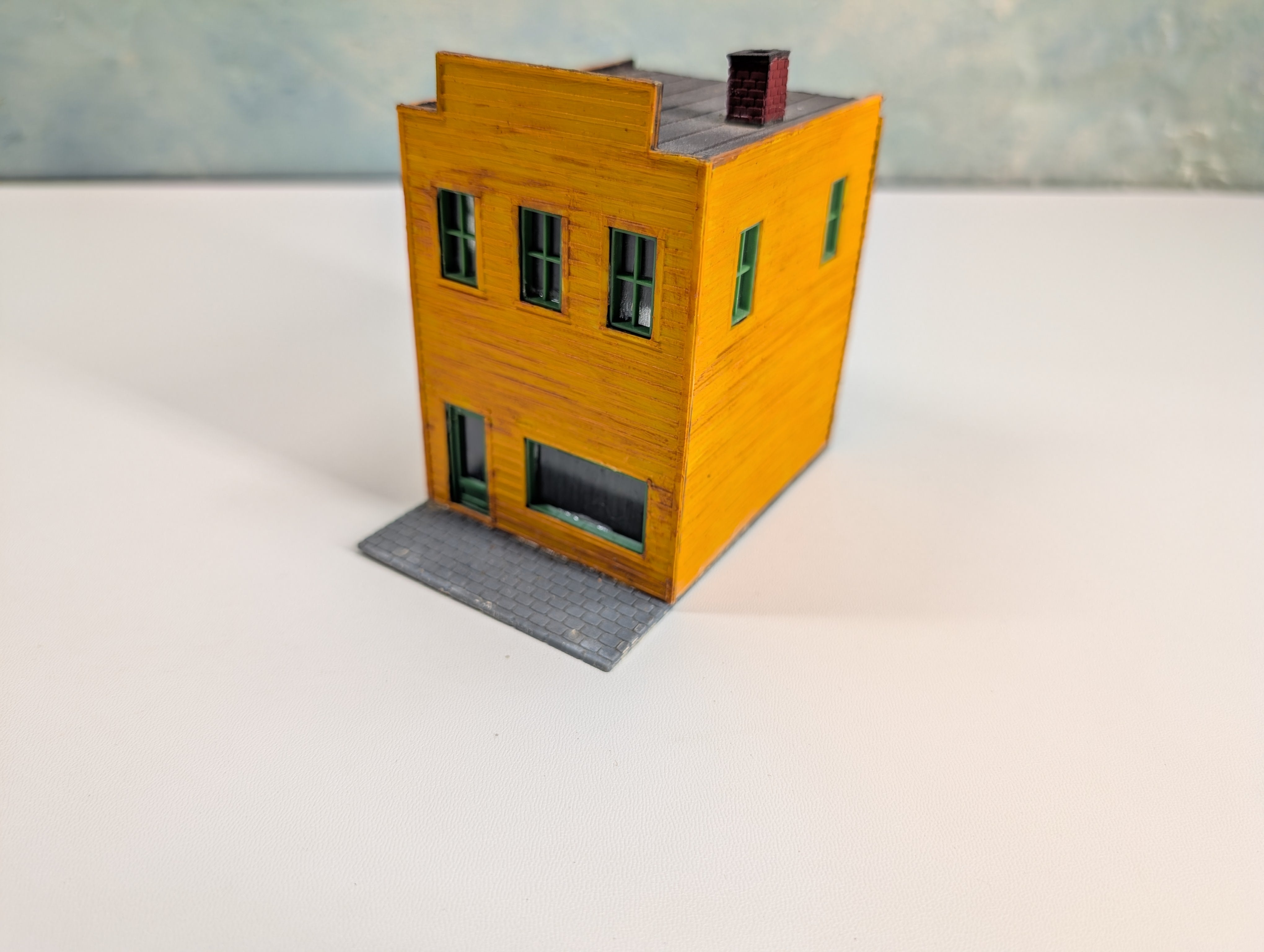 USED HO Scale Orange Old Time Storefront
