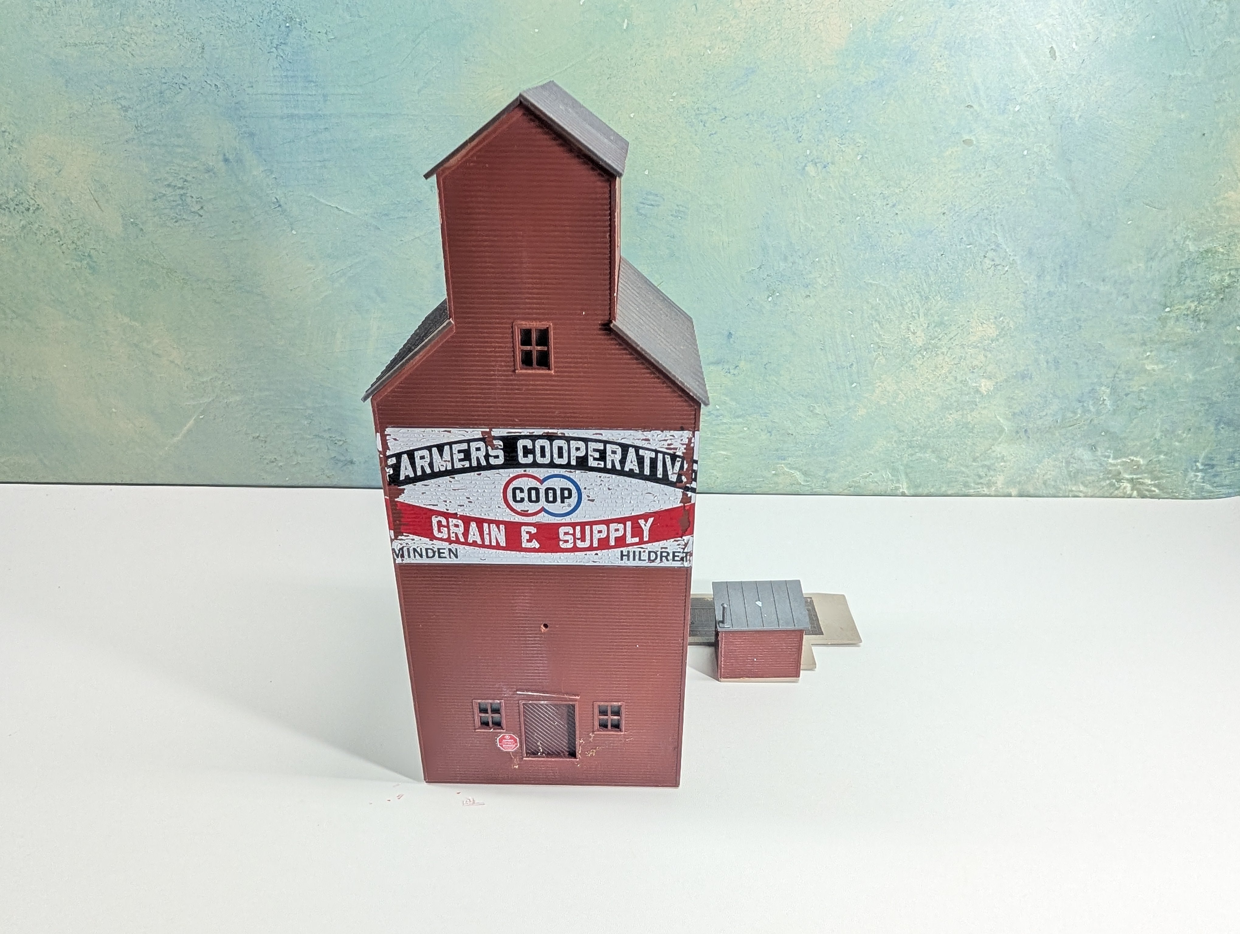 USED HO Scale Farmers CO-OP Feed Mill