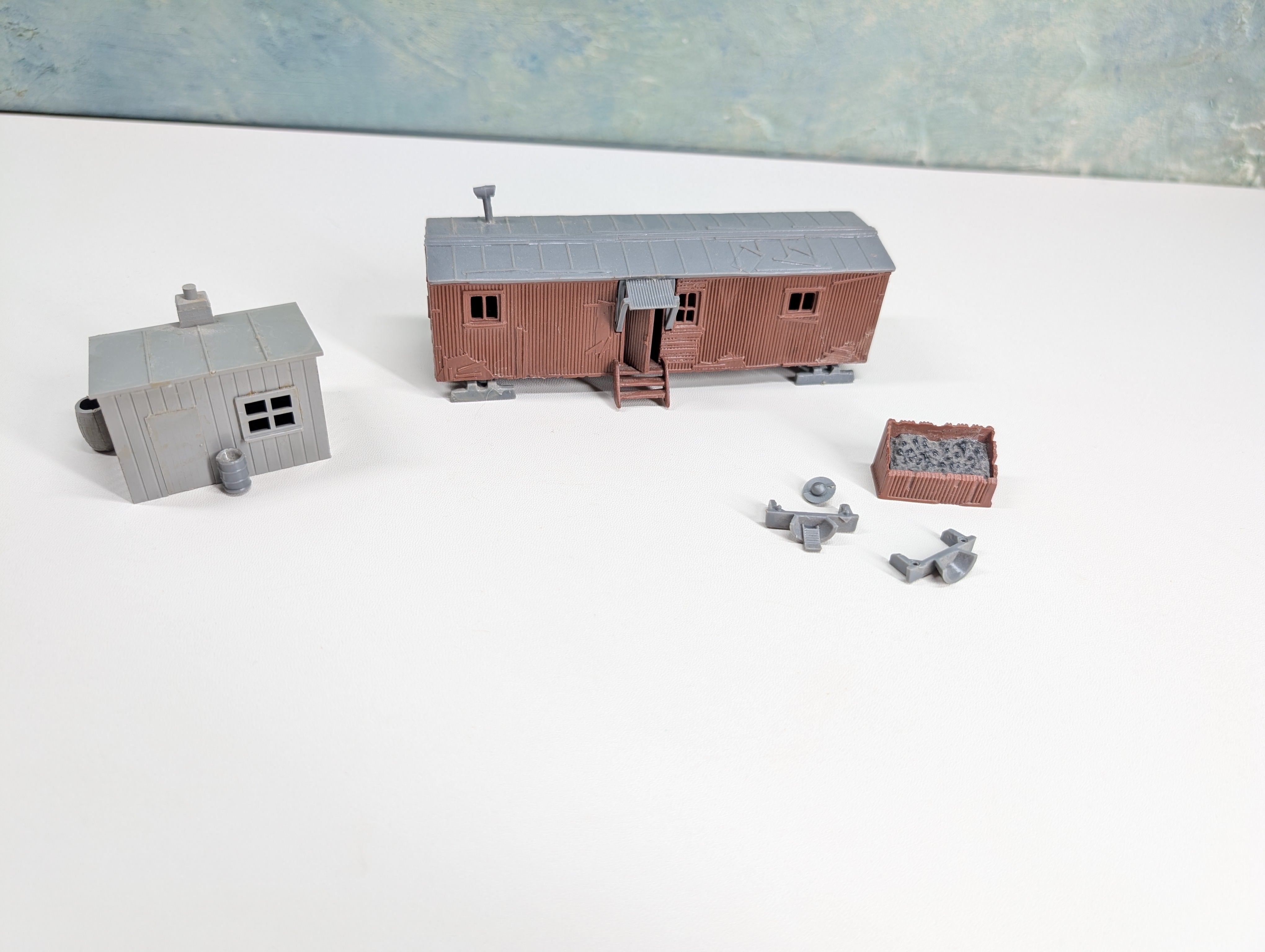 USED HO Scale Railroad Work Crew Shanty