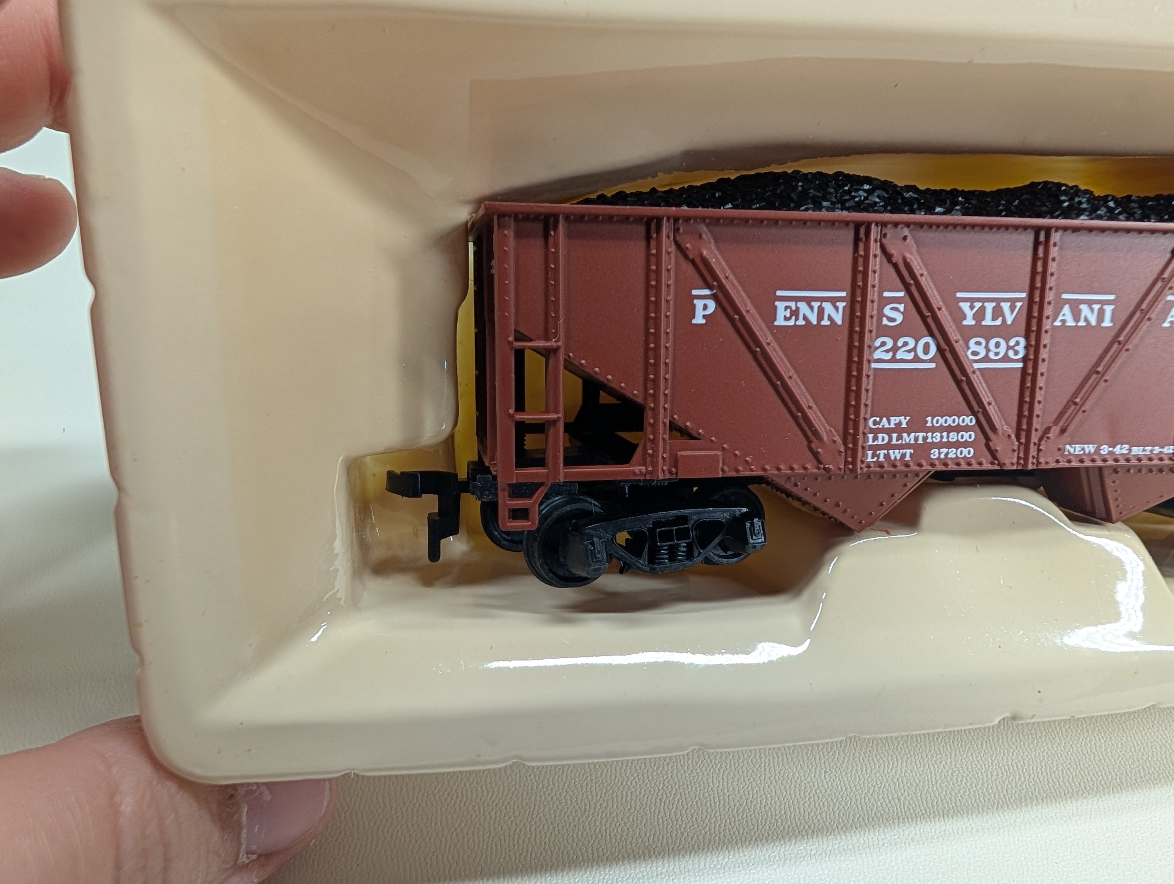 USED Mantua 729-520 HO Scale Heavy 32' Hopper Pennsylvania PRR #220893
