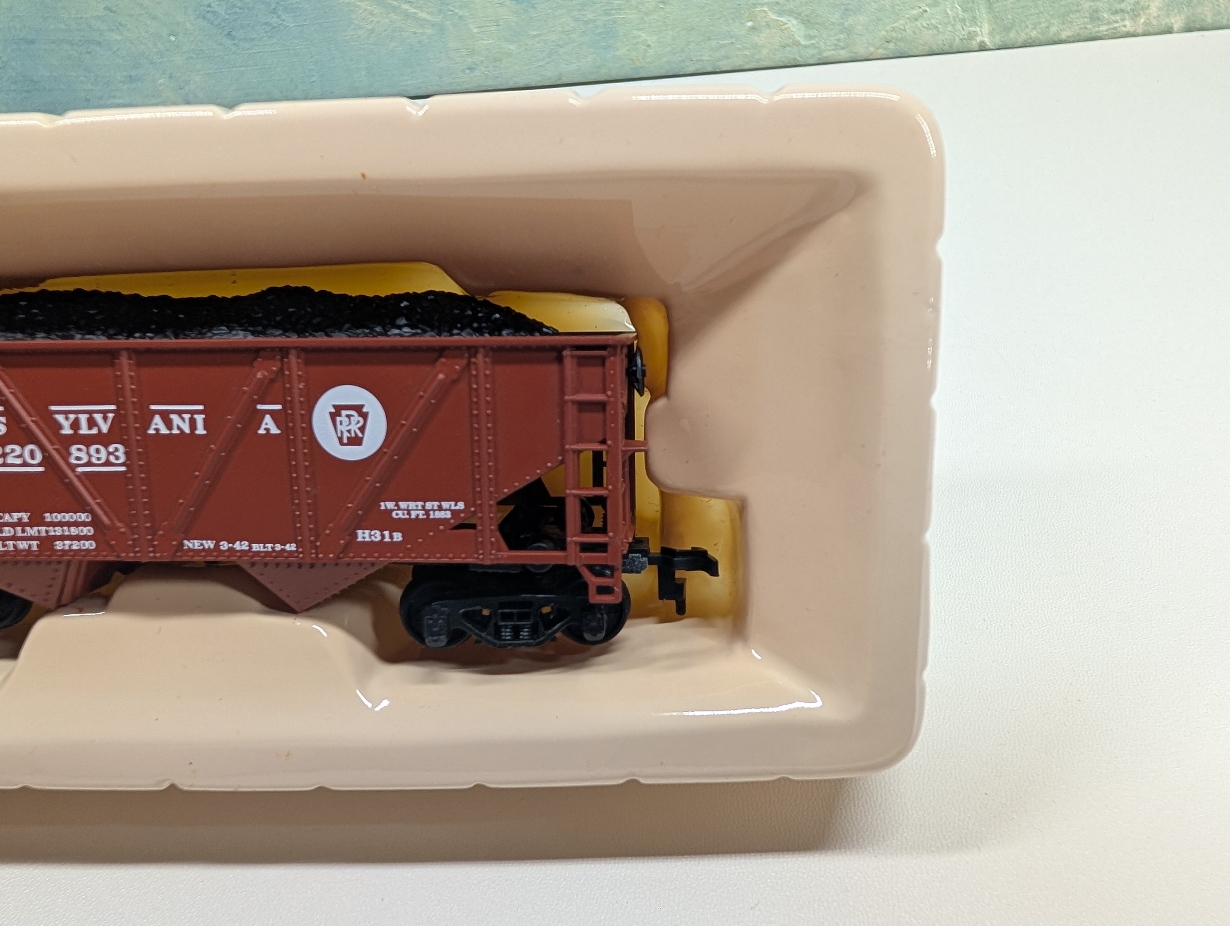 USED Mantua 729-520 HO Scale Heavy 32' Hopper Pennsylvania PRR #220893