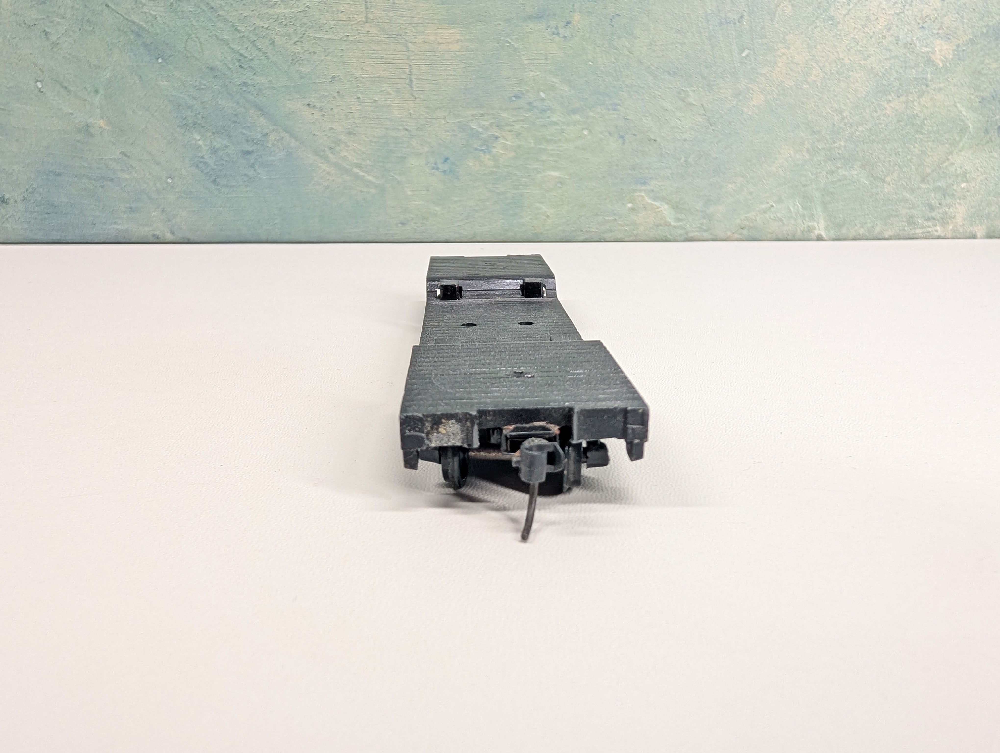 USED MARX HO Scale Depressed Flat Car (metal) Erie #7210
