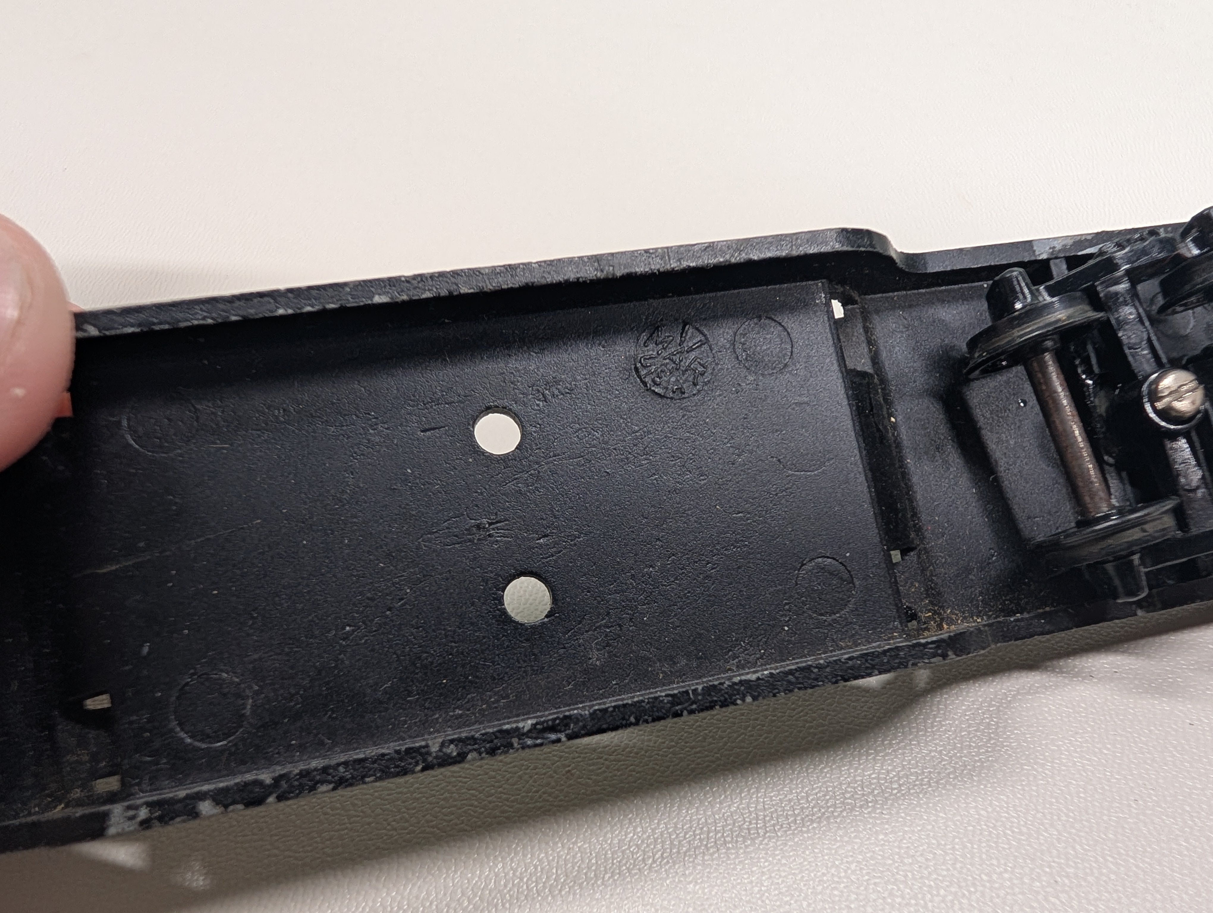 USED MARX HO Scale Depressed Flat Car (metal) Erie #7210