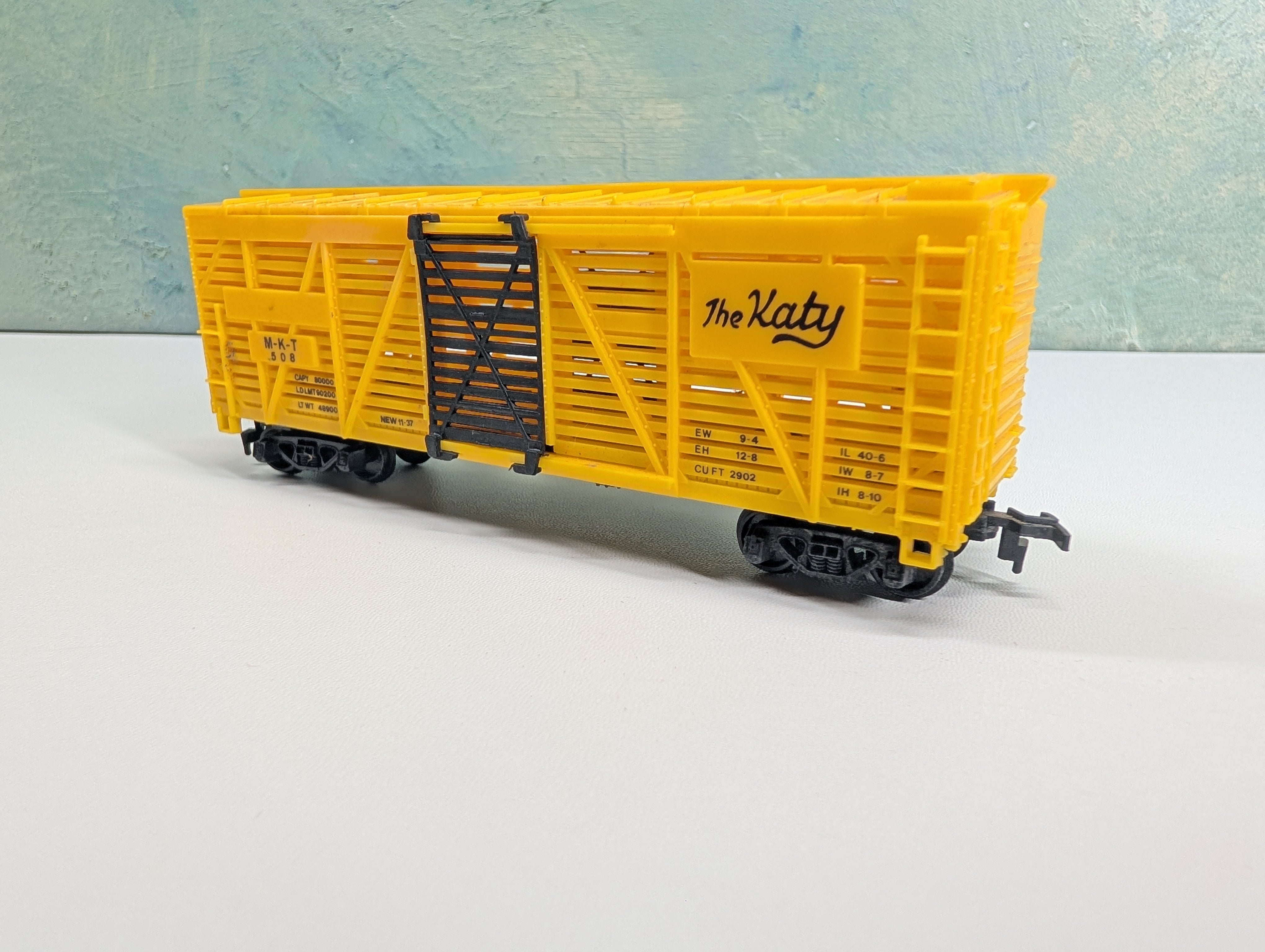 USED HO Scale Stock Cattle Car MKT #508 The Katy
